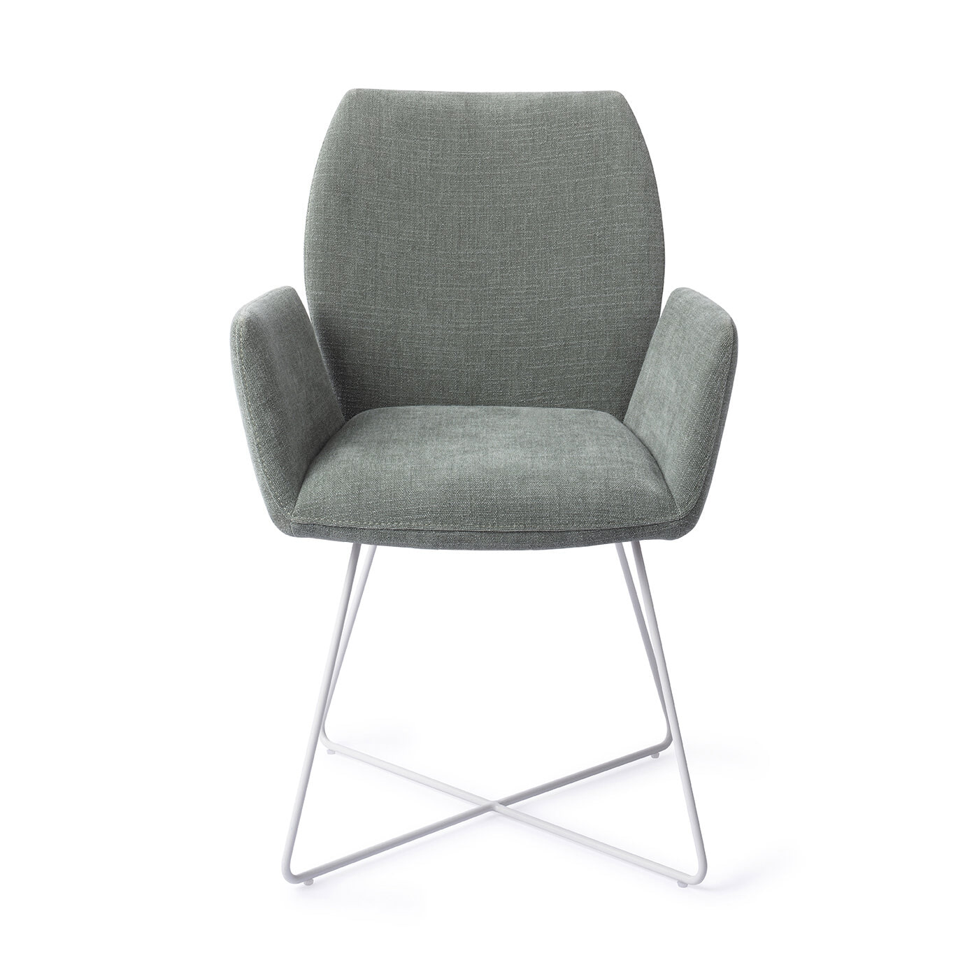 Jesper Home Eetkamerstoel 'Misaki' Cross White, kleur Breezy Blue