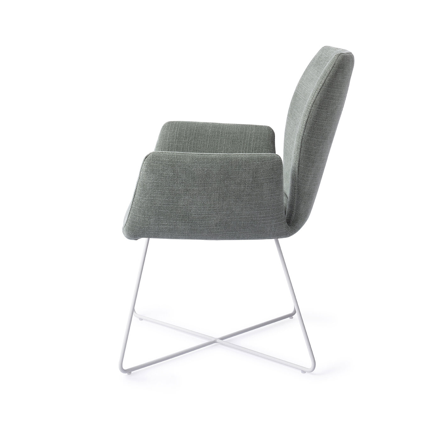 Jesper Home Eetkamerstoel 'Misaki' Cross White, kleur Breezy Blue