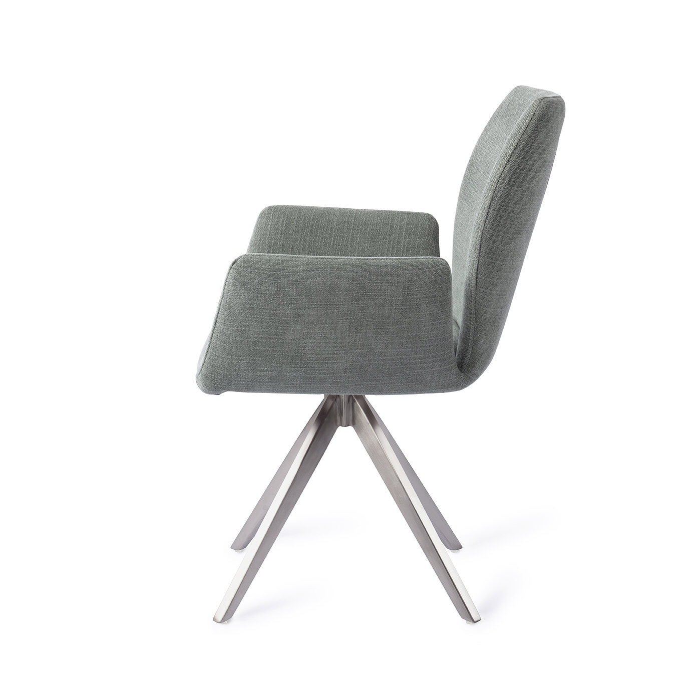 Jesper Home Draaibare Eetkamerstoel 'Misaki' Turn Steel, kleur Breezy Blue