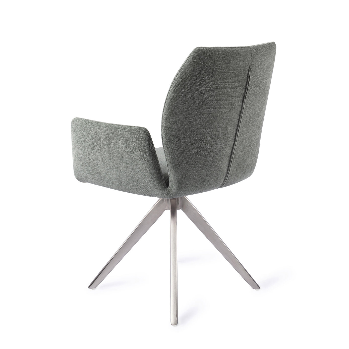 Jesper Home Draaibare Eetkamerstoel 'Misaki' Turn Steel, kleur Breezy Blue