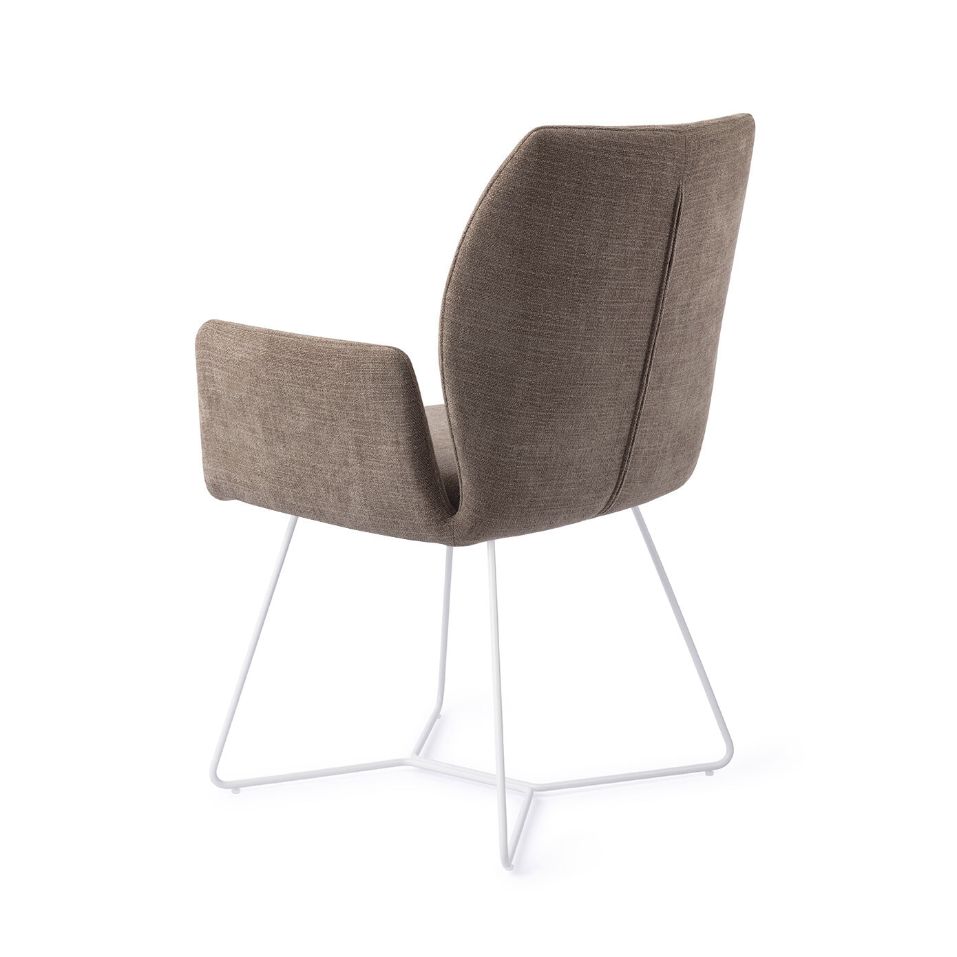 Jesper Home Eetkamerstoel 'Misaki' Beehive White, kleur Mocha Mist