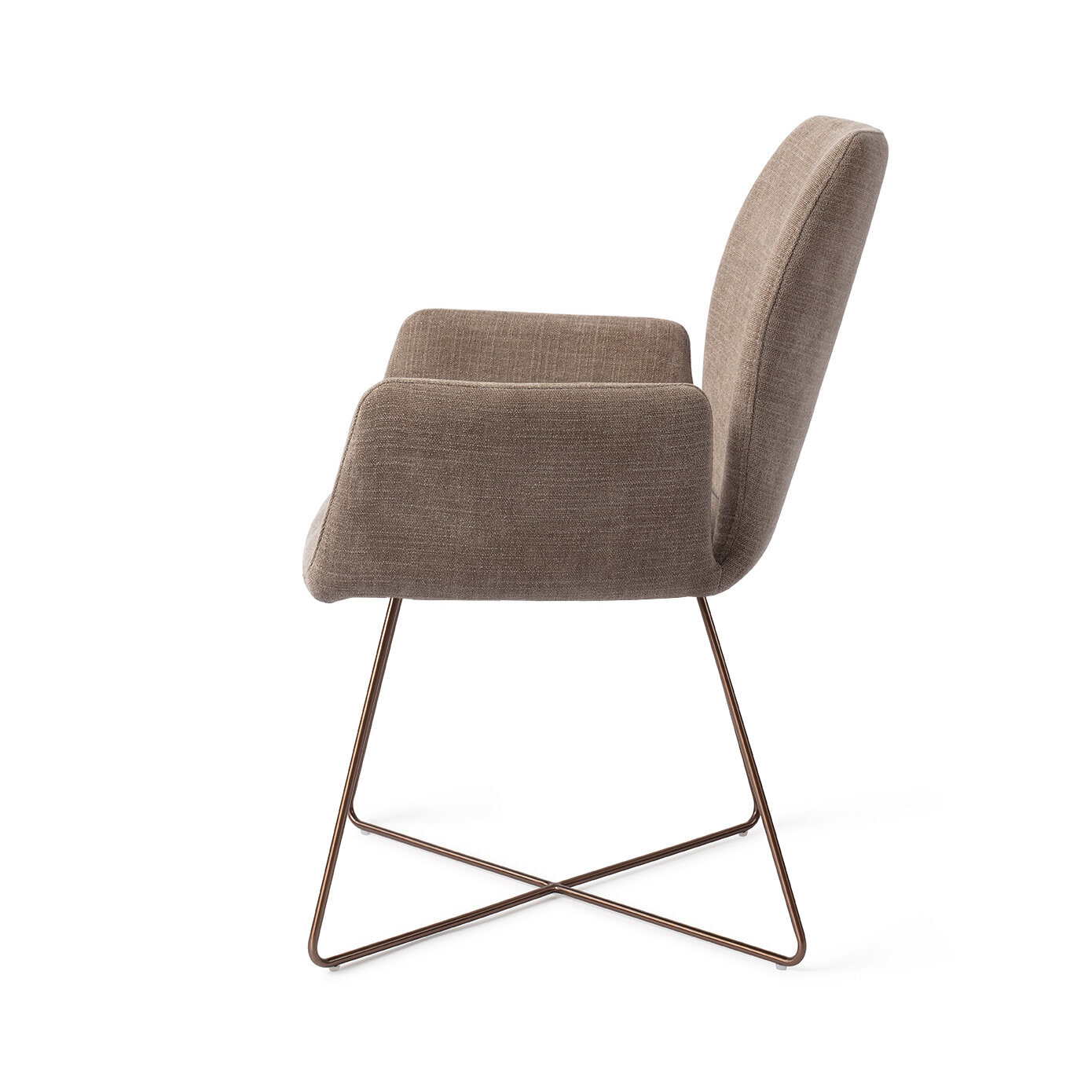 Jesper Home Eetkamerstoel 'Misaki' Cross Rose, kleur Mocha Mist