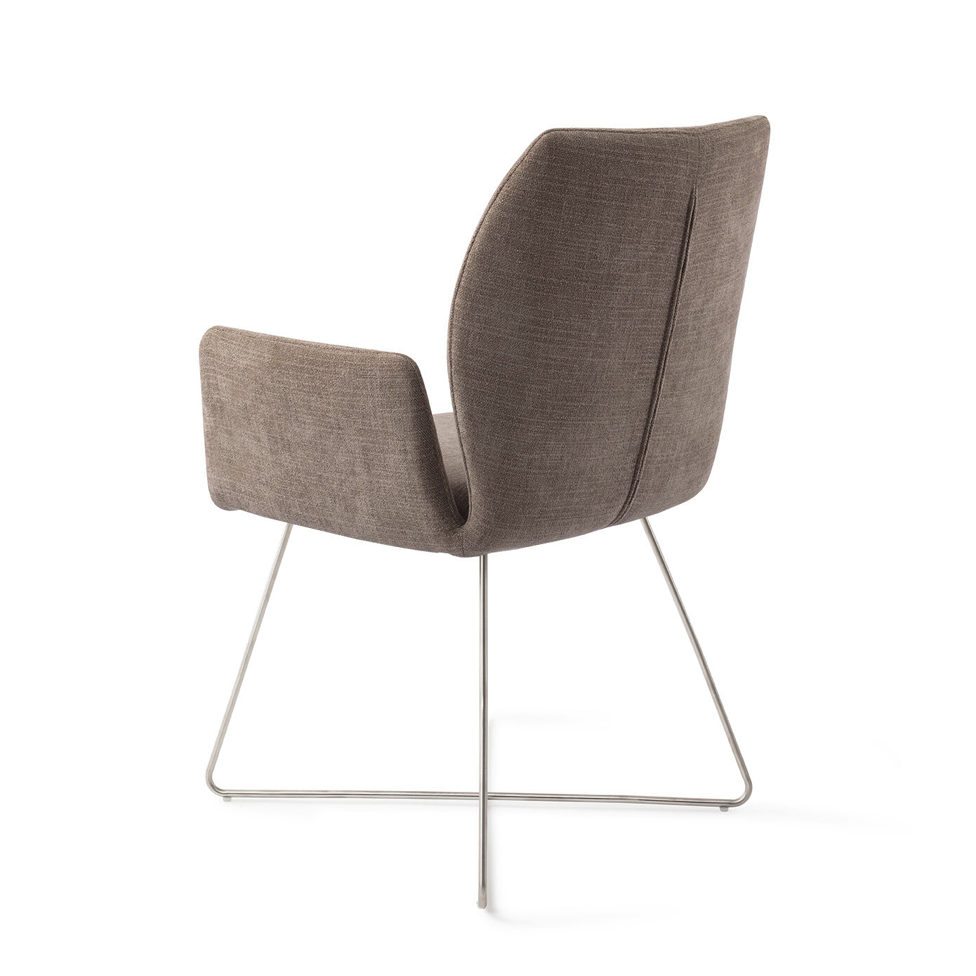 Jesper Home Eetkamerstoel 'Misaki' Cross Steel, kleur Mocha Mist