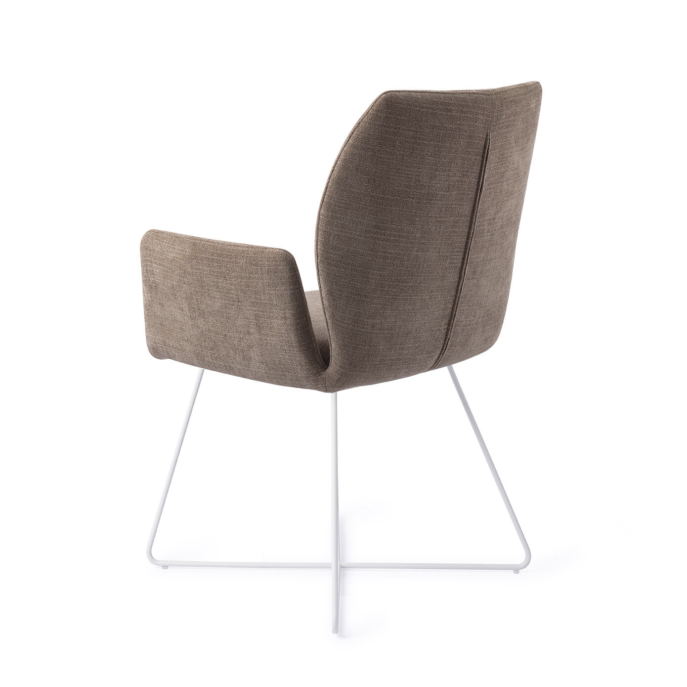 Jesper Home Eetkamerstoel 'Misaki' Cross White, kleur Mocha Mist