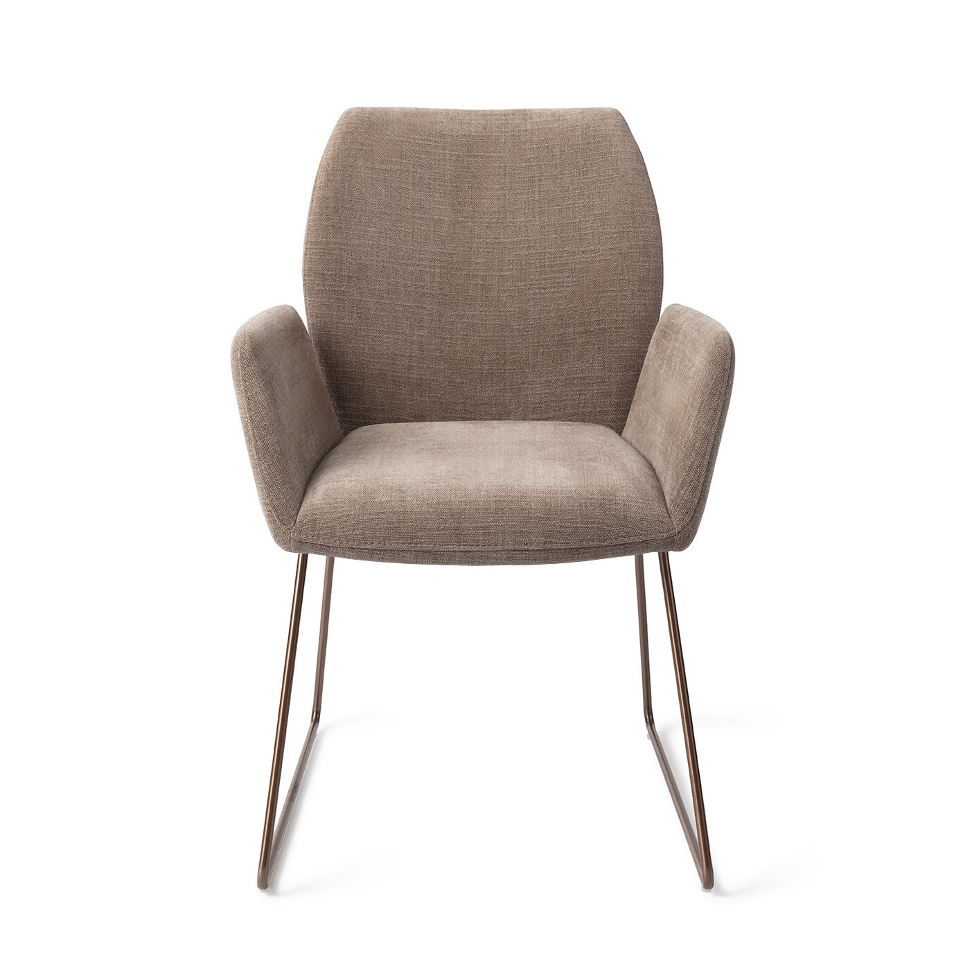 Jesper Home Eetkamerstoel 'Misaki' Slide Rose, kleur Mocha Mist