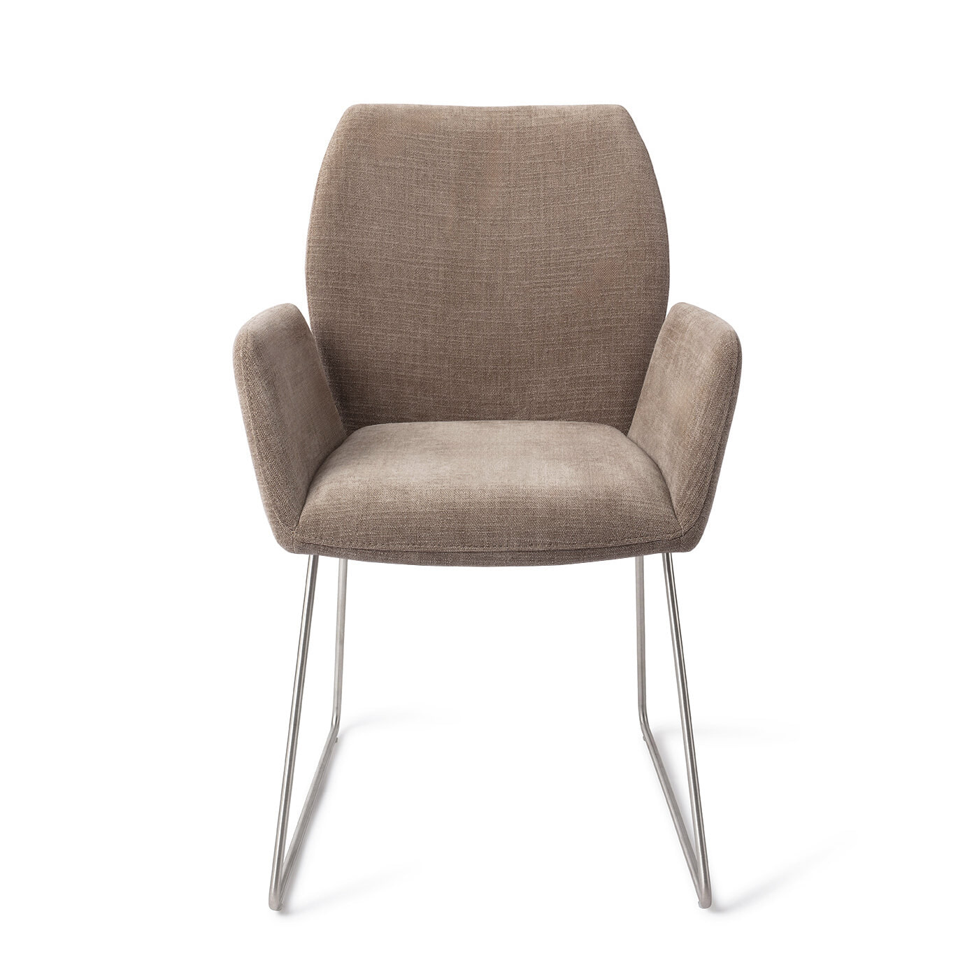 Jesper Home Eetkamerstoel 'Misaki' Slide Steel, kleur Mocha Mist