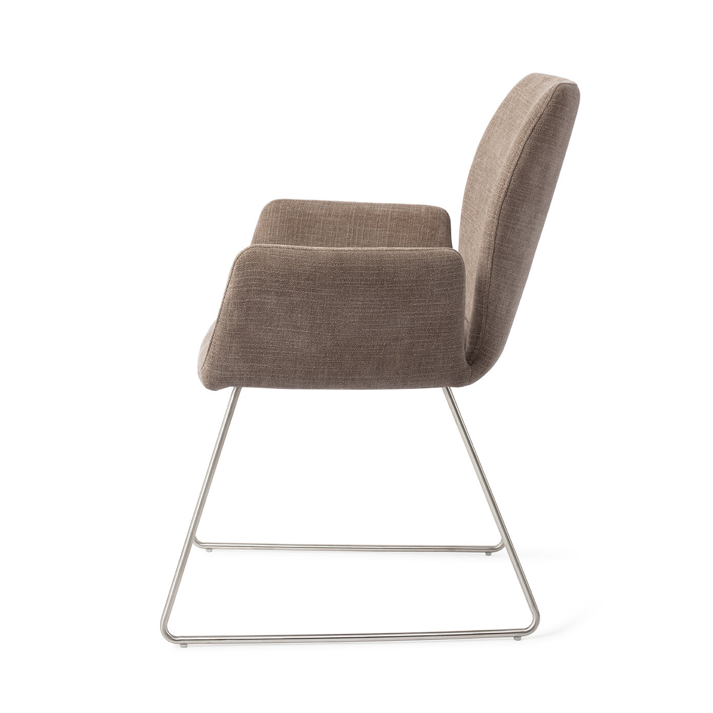 Jesper Home Eetkamerstoel 'Misaki' Slide Steel, kleur Mocha Mist
