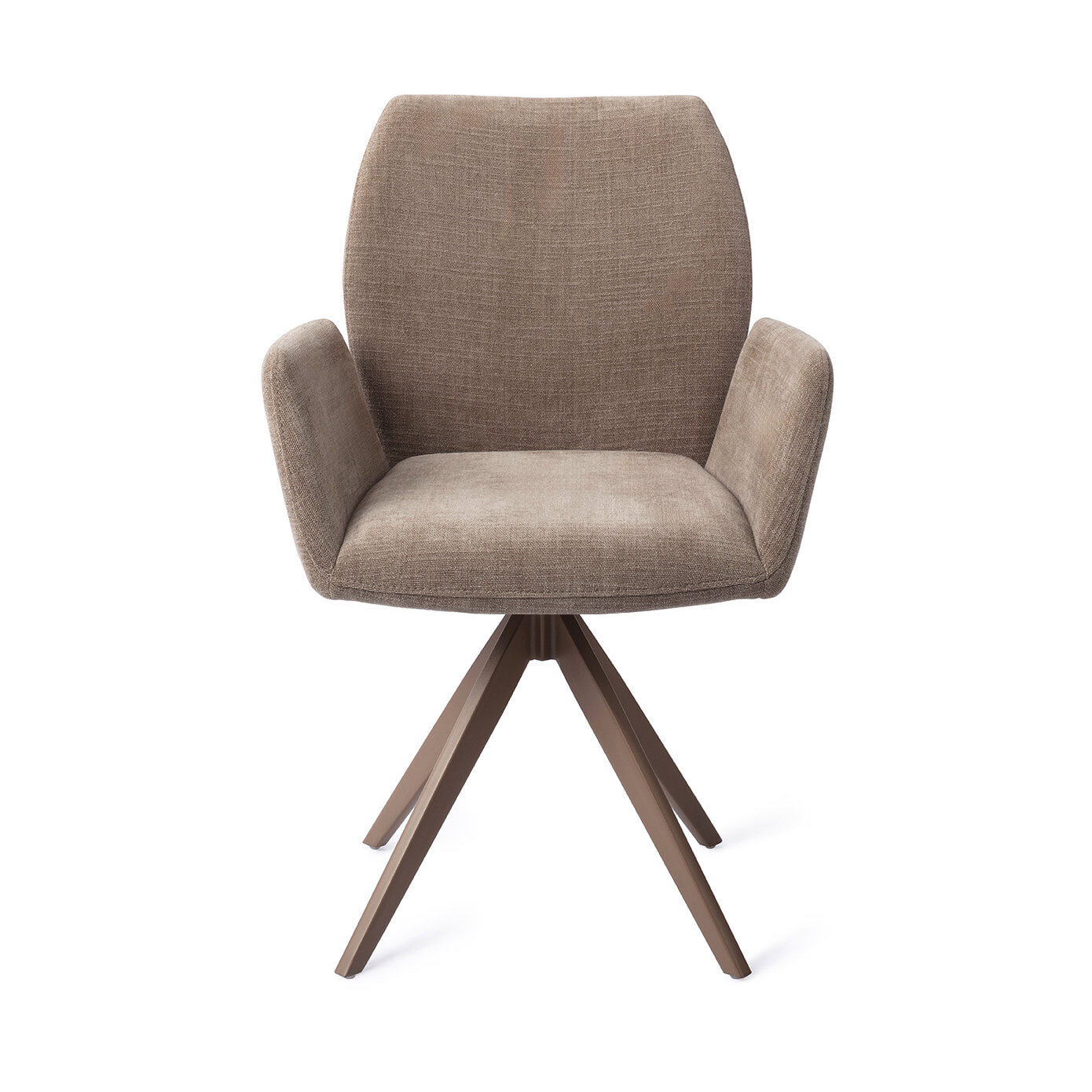 Jesper Home Draaibare Eetkamerstoel 'Misaki' Turn Brown, kleur Mocha Mist