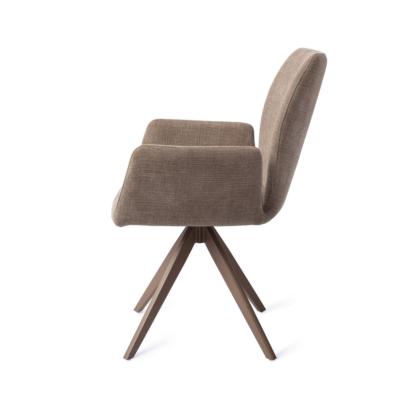 Jesper Home Draaibare Eetkamerstoel 'Misaki' Turn Brown, kleur Mocha Mist