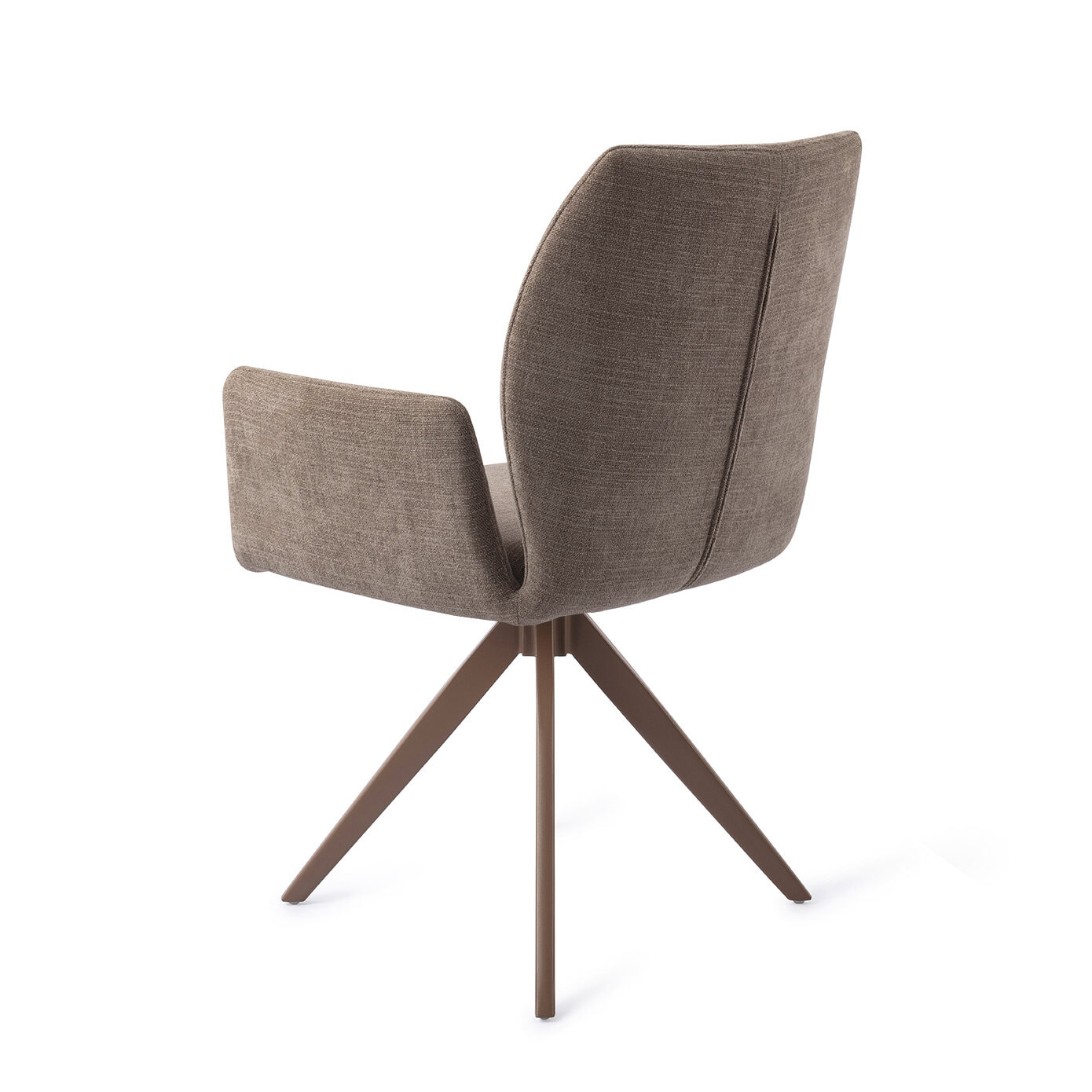Jesper Home Draaibare Eetkamerstoel 'Misaki' Turn Brown, kleur Mocha Mist