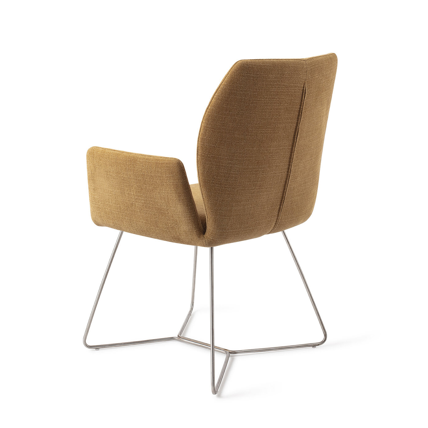 Jesper Home Eetkamerstoel 'Misaki' Beehive Steel, kleur Honey Harvest