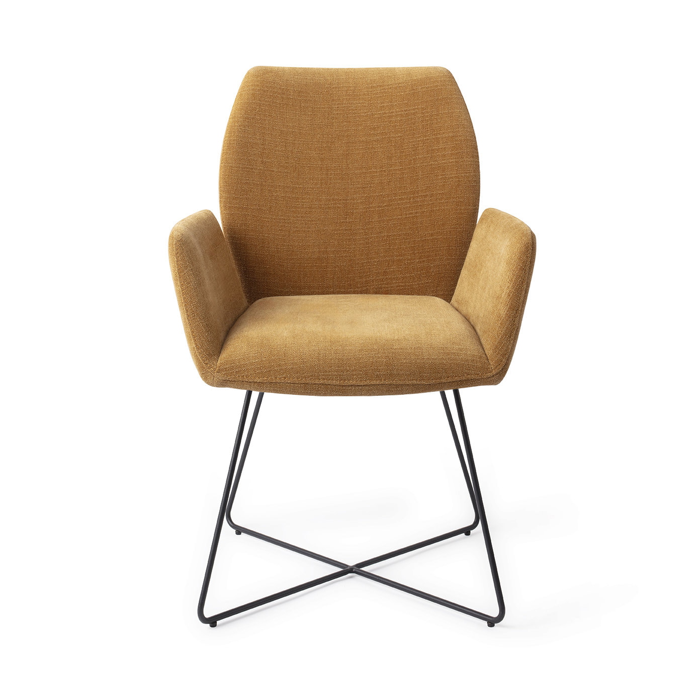 Jesper Home Eetkamerstoel 'Misaki' Cross Black, kleur Honey Harvest