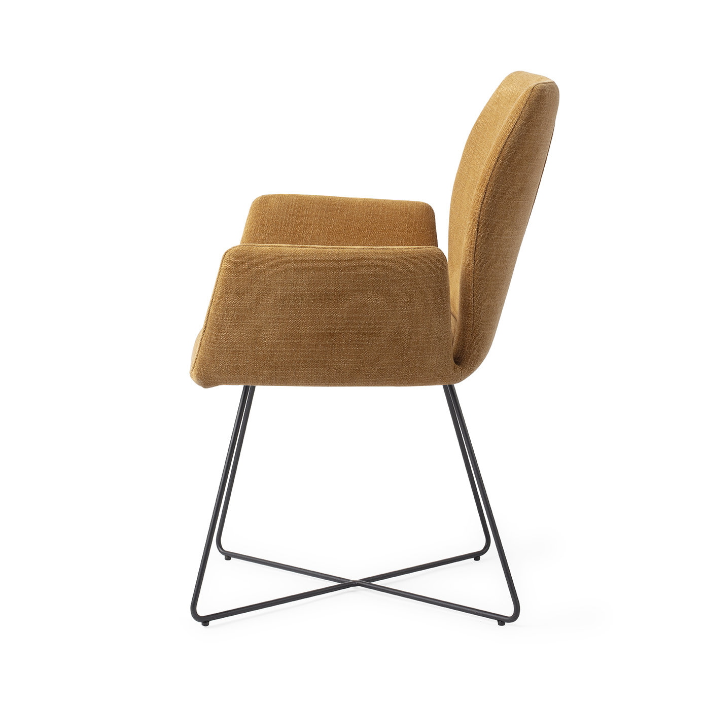 Jesper Home Eetkamerstoel 'Misaki' Cross Black, kleur Honey Harvest