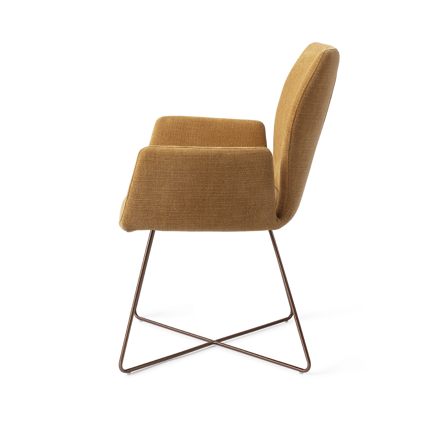 Jesper Home Eetkamerstoel 'Misaki' Cross Rose, kleur Honey Harvest