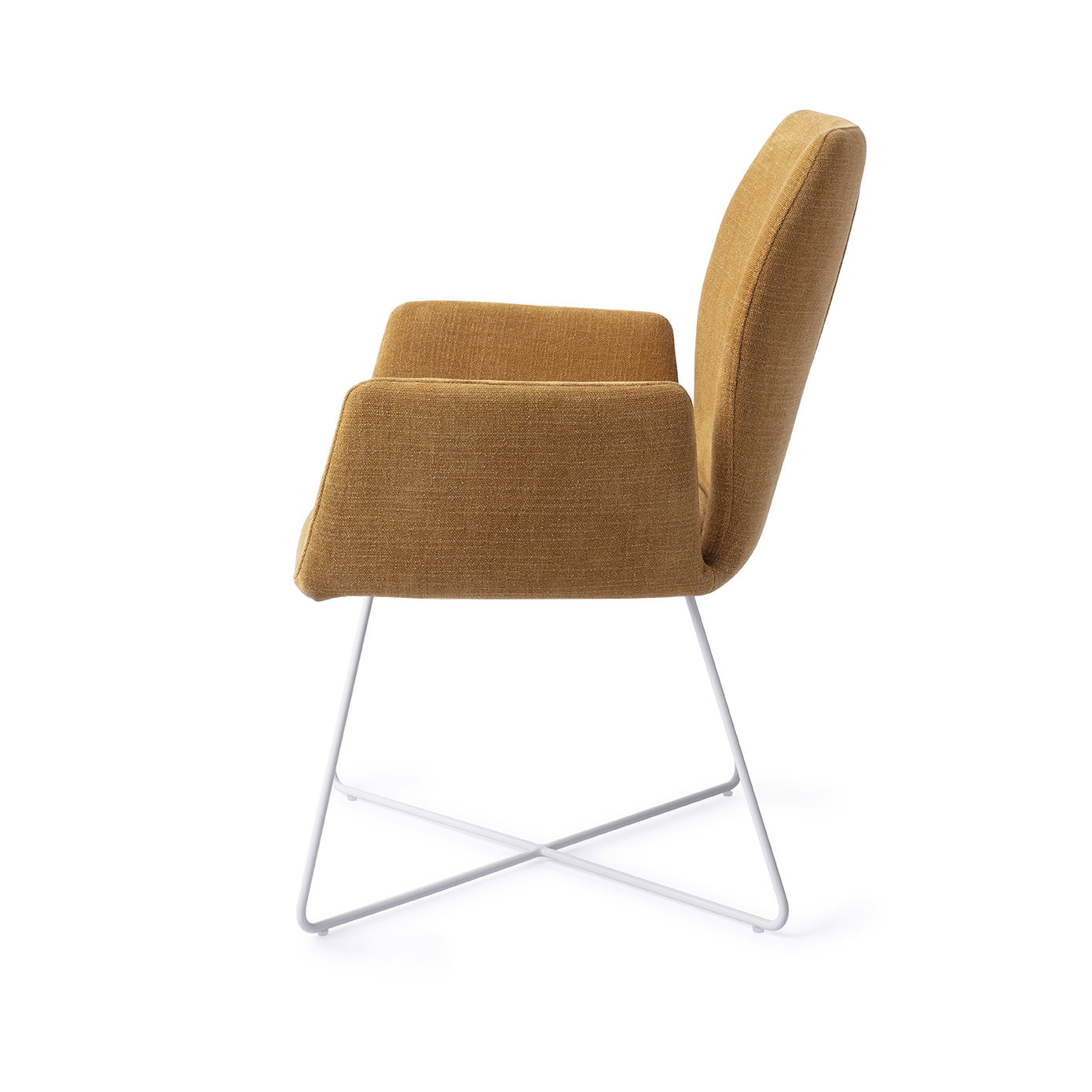 Jesper Home Eetkamerstoel 'Misaki' Cross White, kleur Honey Harvest