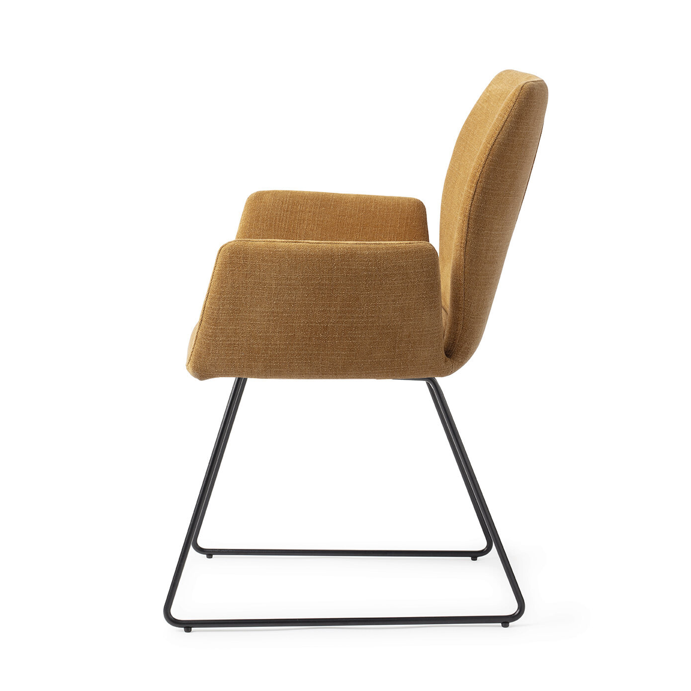 Jesper Home Eetkamerstoel 'Misaki' Slide Black, kleur Honey Harvest