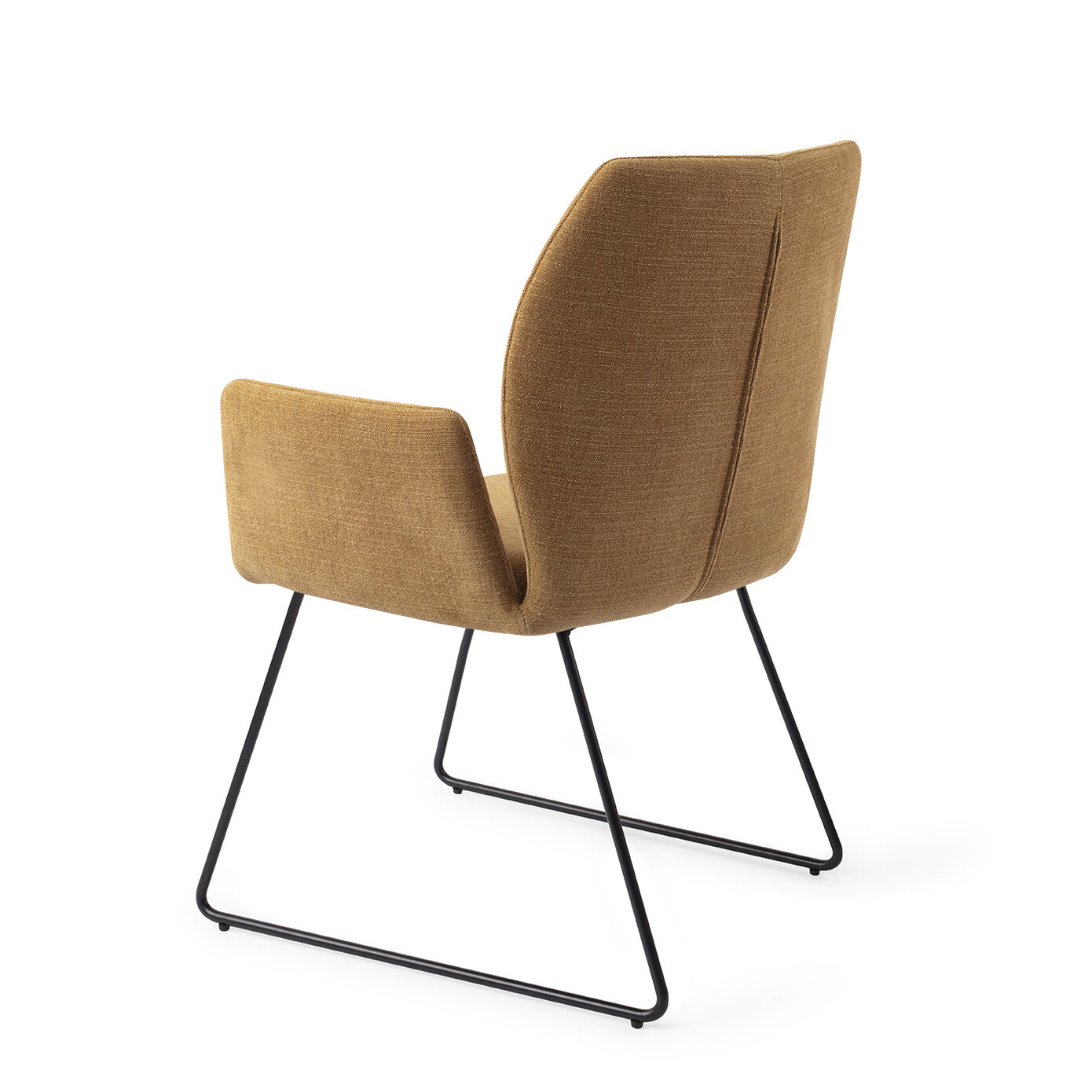 Jesper Home Eetkamerstoel 'Misaki' Slide Black, kleur Honey Harvest