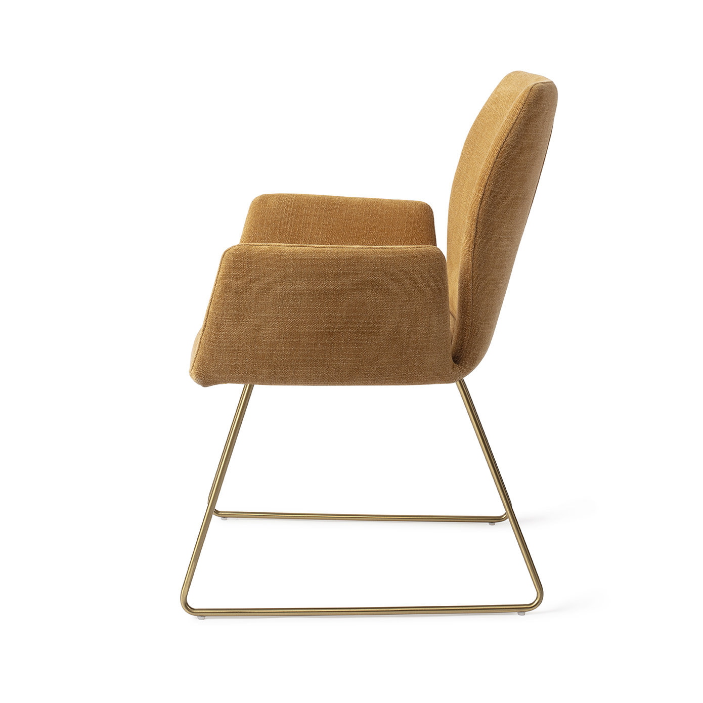 Jesper Home Eetkamerstoel 'Misaki' Slide Gold, kleur Honey Harvest