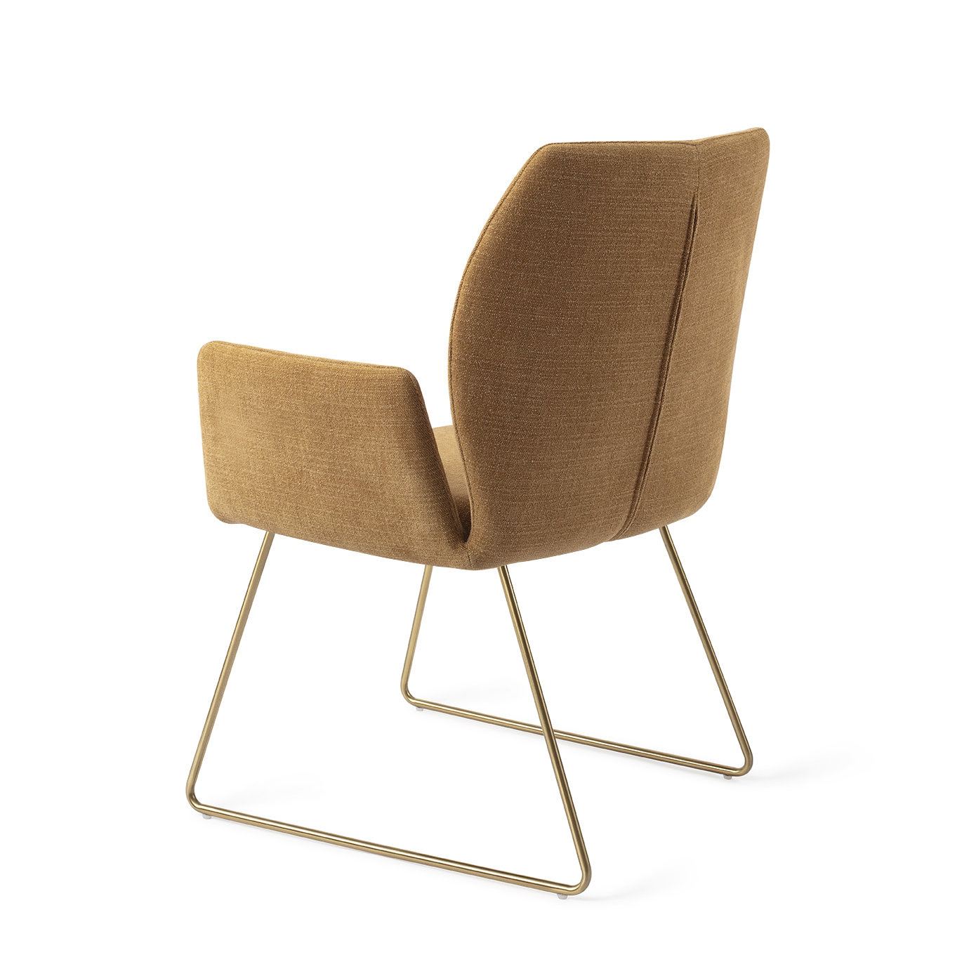 Jesper Home Eetkamerstoel 'Misaki' Slide Gold, kleur Honey Harvest