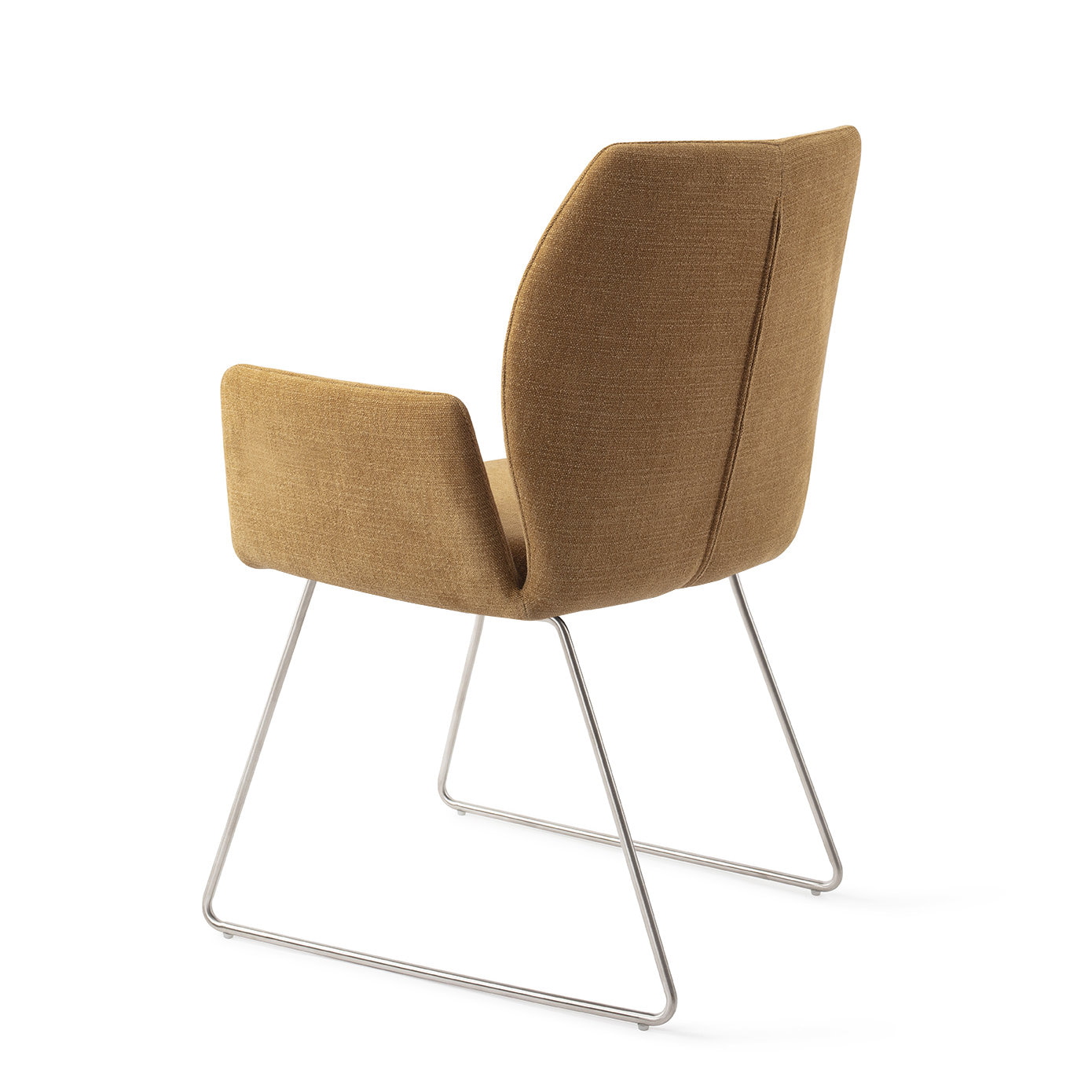 Jesper Home Eetkamerstoel 'Misaki' Slide Steel, kleur Honey Harvest