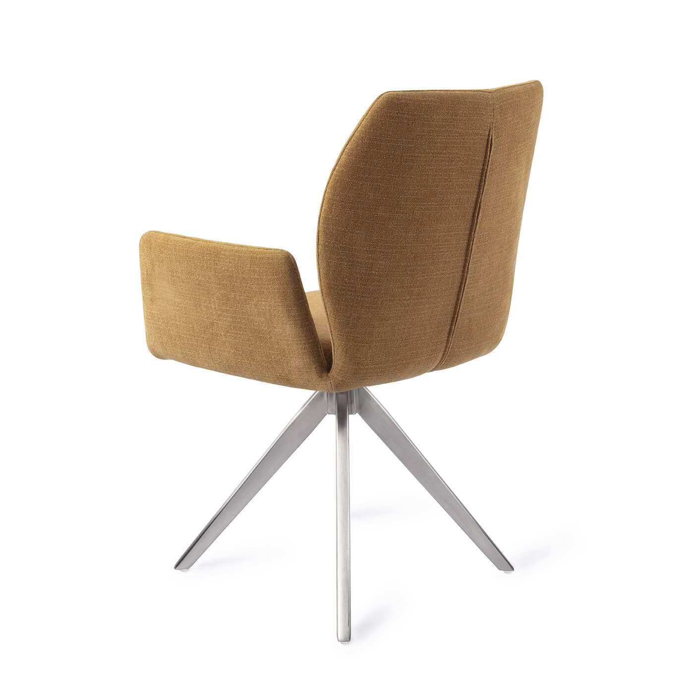 Jesper Home Draaibare Eetkamerstoel 'Misaki' Turn Steel, kleur Honey Harvest