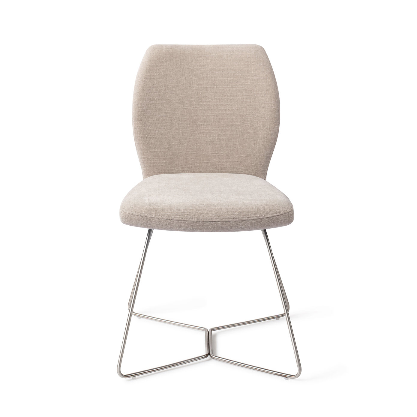 Jesper Home Eetkamerstoel 'Ikata' Beehive Steel, kleur Sand Strand