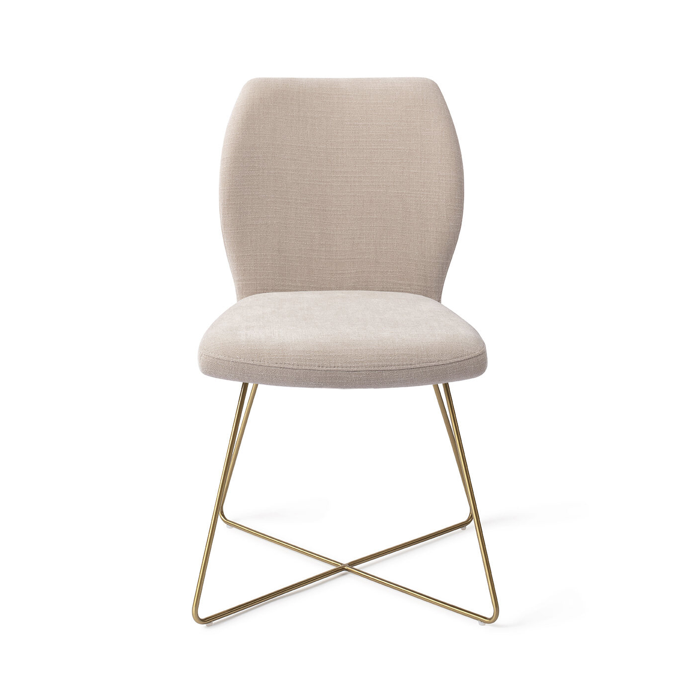Jesper Home Eetkamerstoel 'Ikata' Cross Gold, kleur Sand Strand
