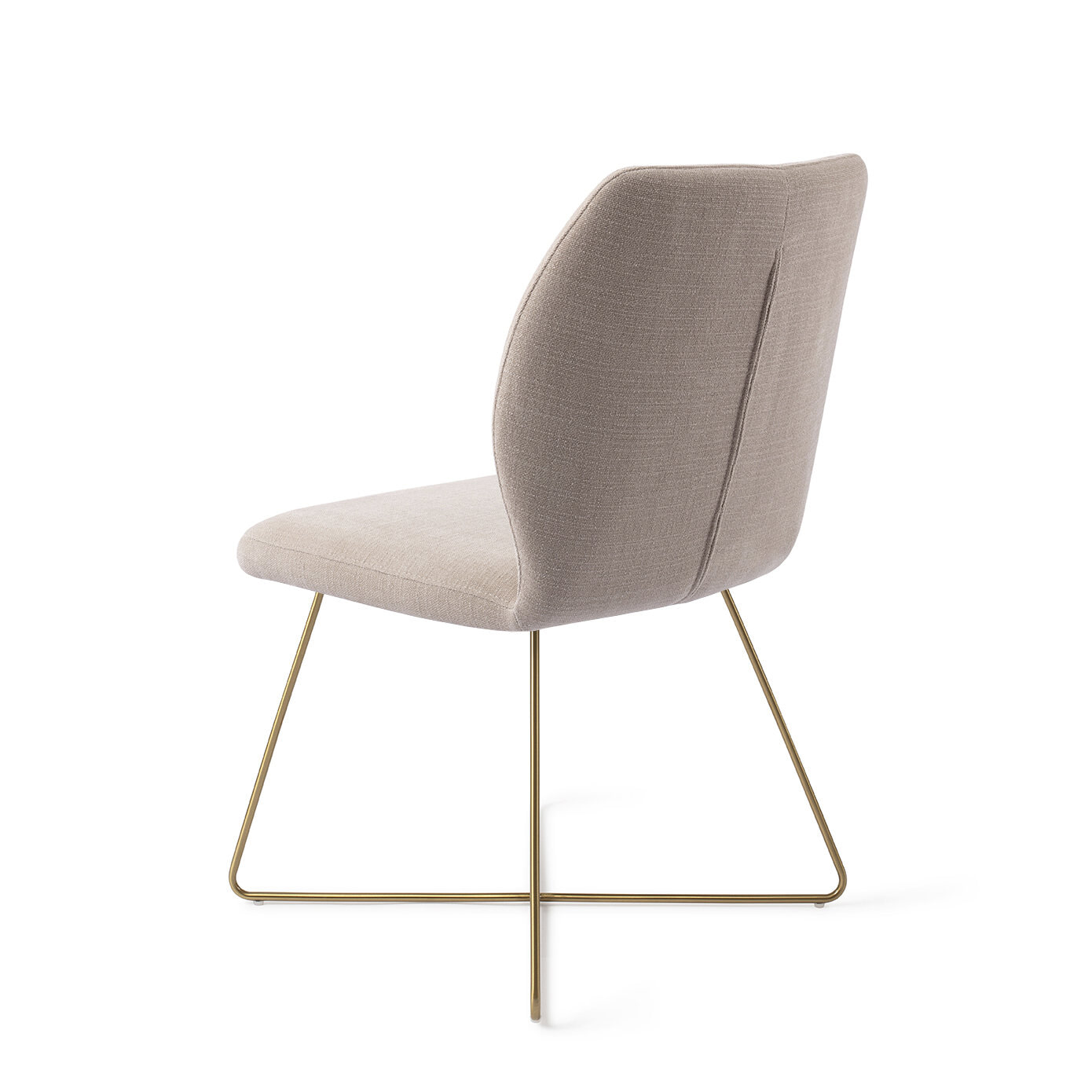 Jesper Home Eetkamerstoel 'Ikata' Cross Gold, kleur Sand Strand