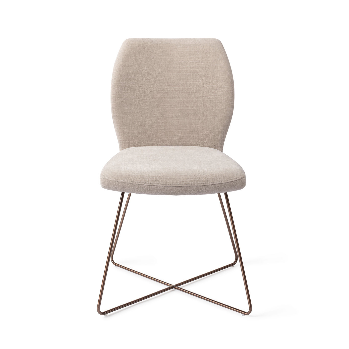 Jesper Home Eetkamerstoel 'Ikata' Cross Rose, kleur Sand Strand