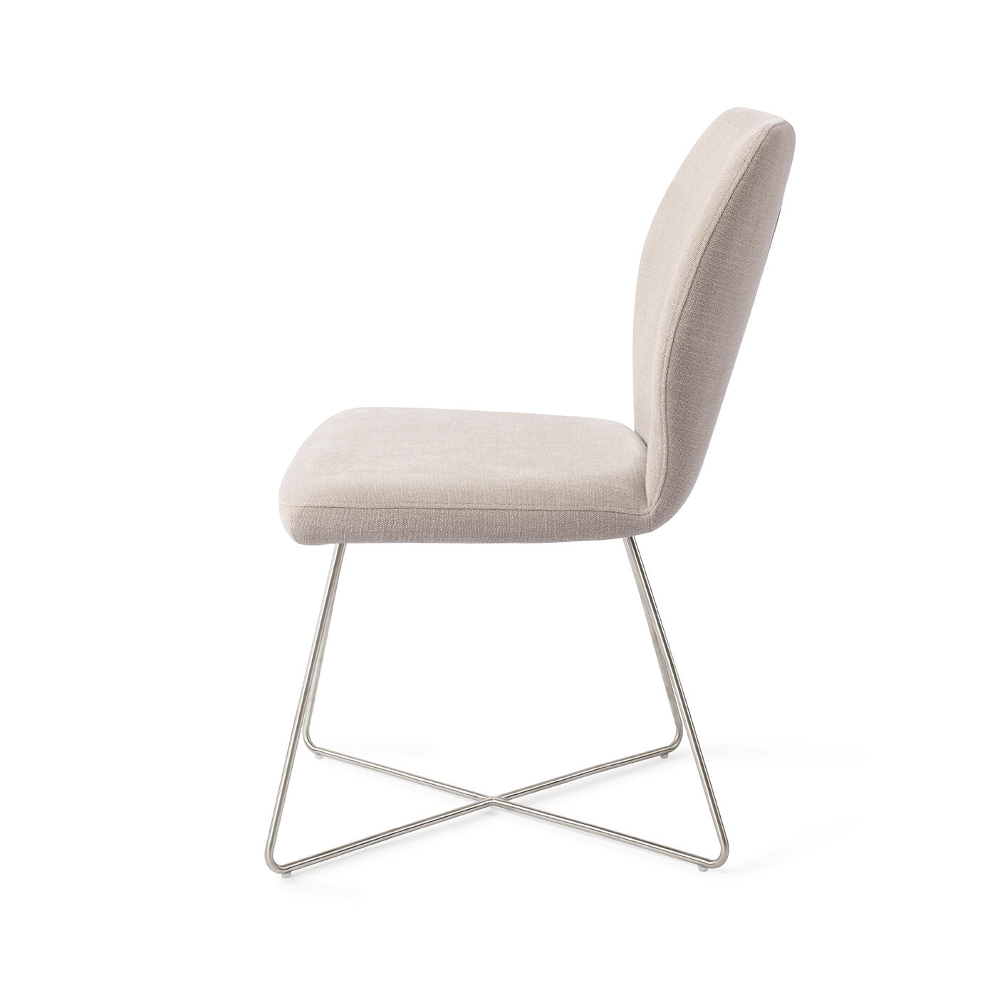Jesper Home Eetkamerstoel 'Ikata' Cross Steel, kleur Sand Strand