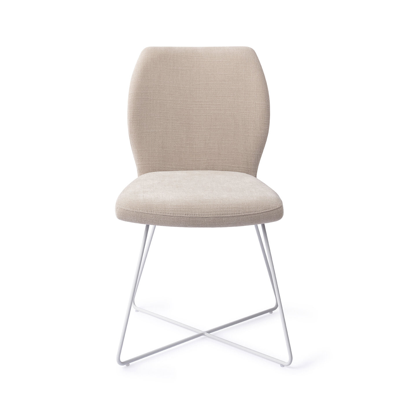 Jesper Home Eetkamerstoel 'Ikata' Cross White, kleur Sand Strand