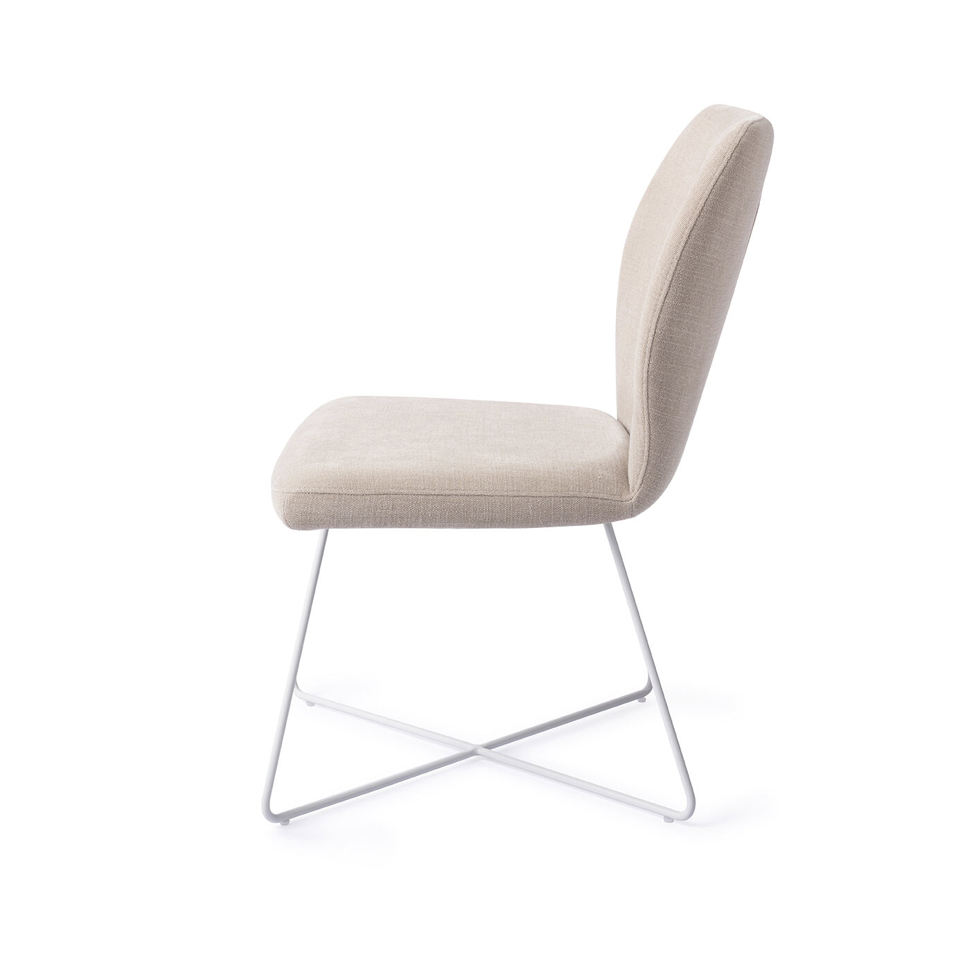 Jesper Home Eetkamerstoel 'Ikata' Cross White, kleur Sand Strand