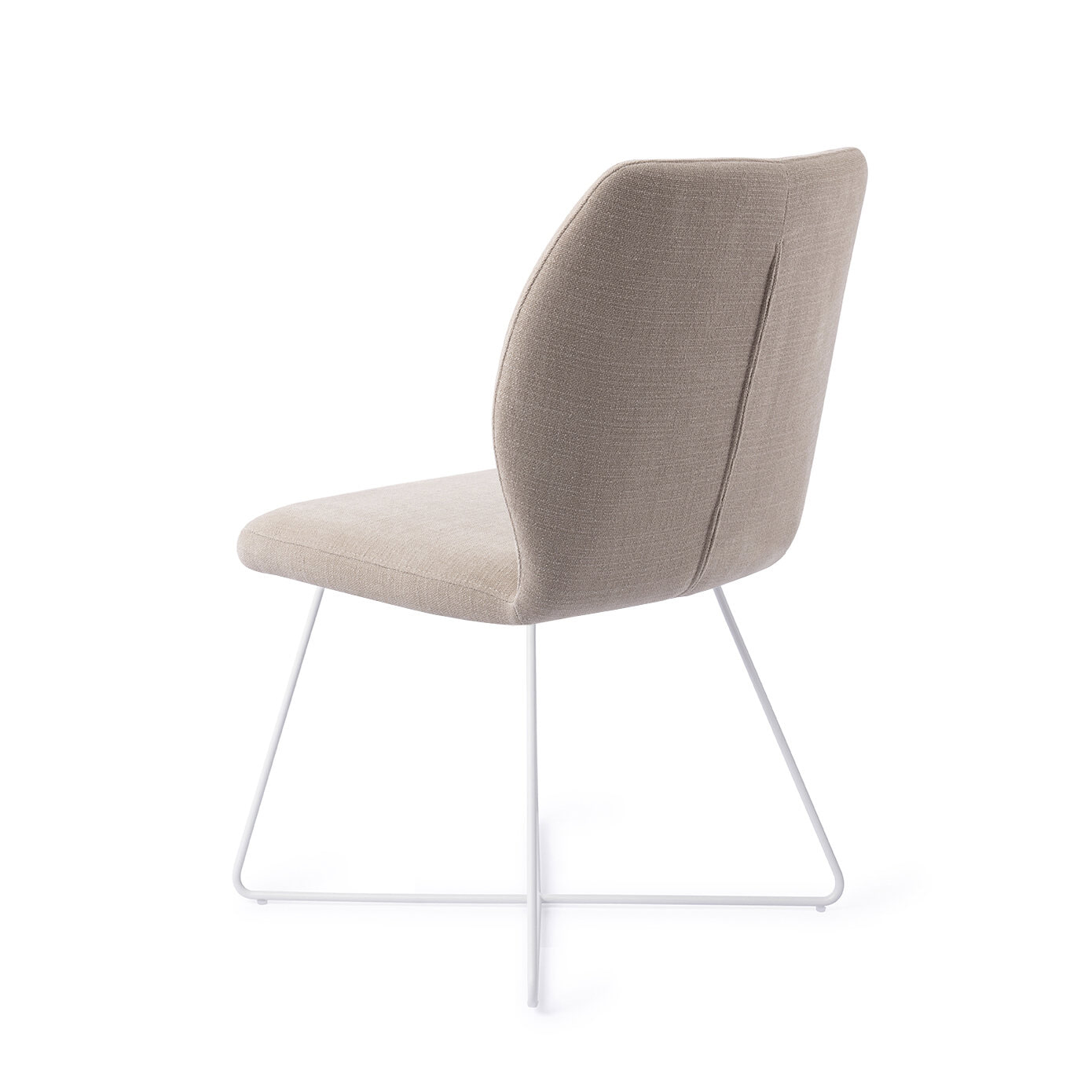 Jesper Home Eetkamerstoel 'Ikata' Cross White, kleur Sand Strand