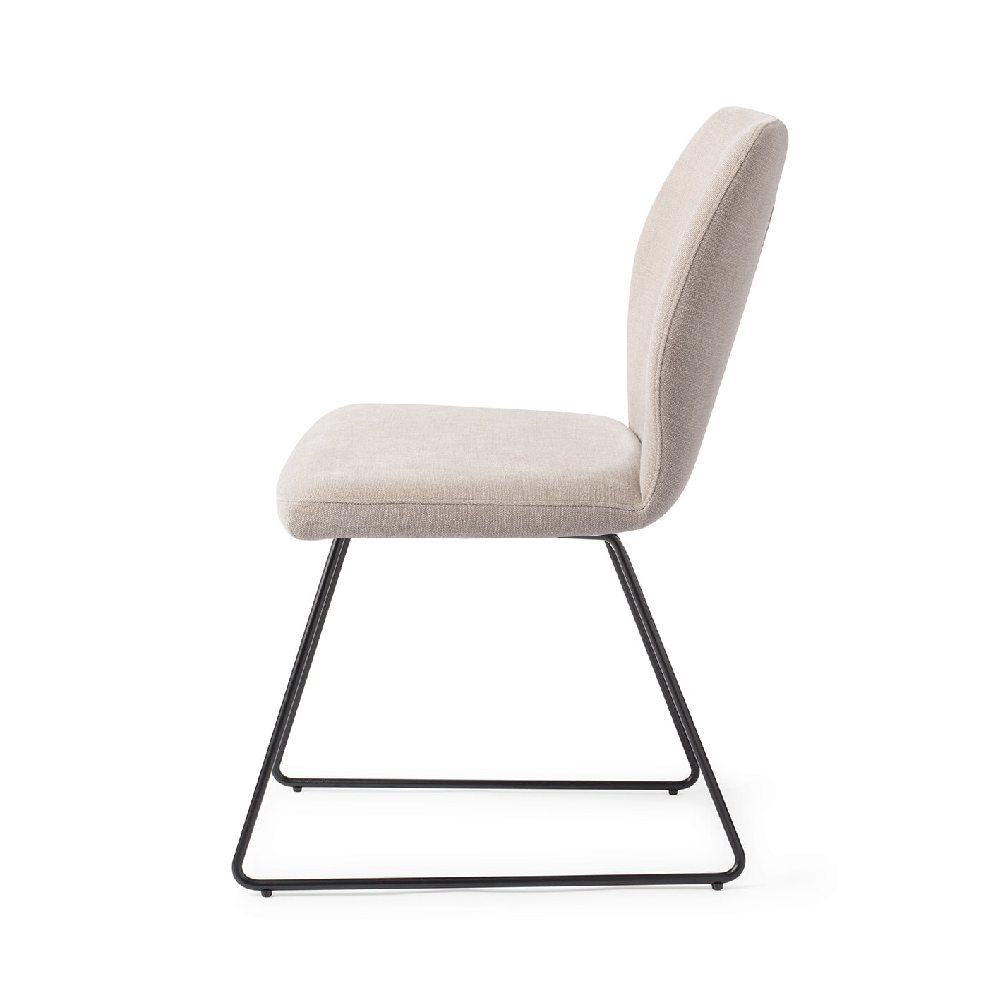Jesper Home Eetkamerstoel 'Ikata' Slide Black, kleur Sand Strand