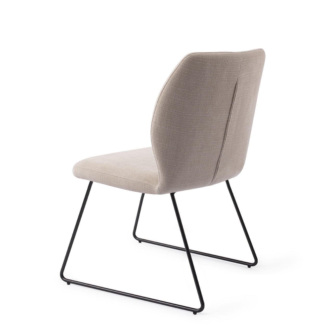 Jesper Home Eetkamerstoel 'Ikata' Slide Black, kleur Sand Strand