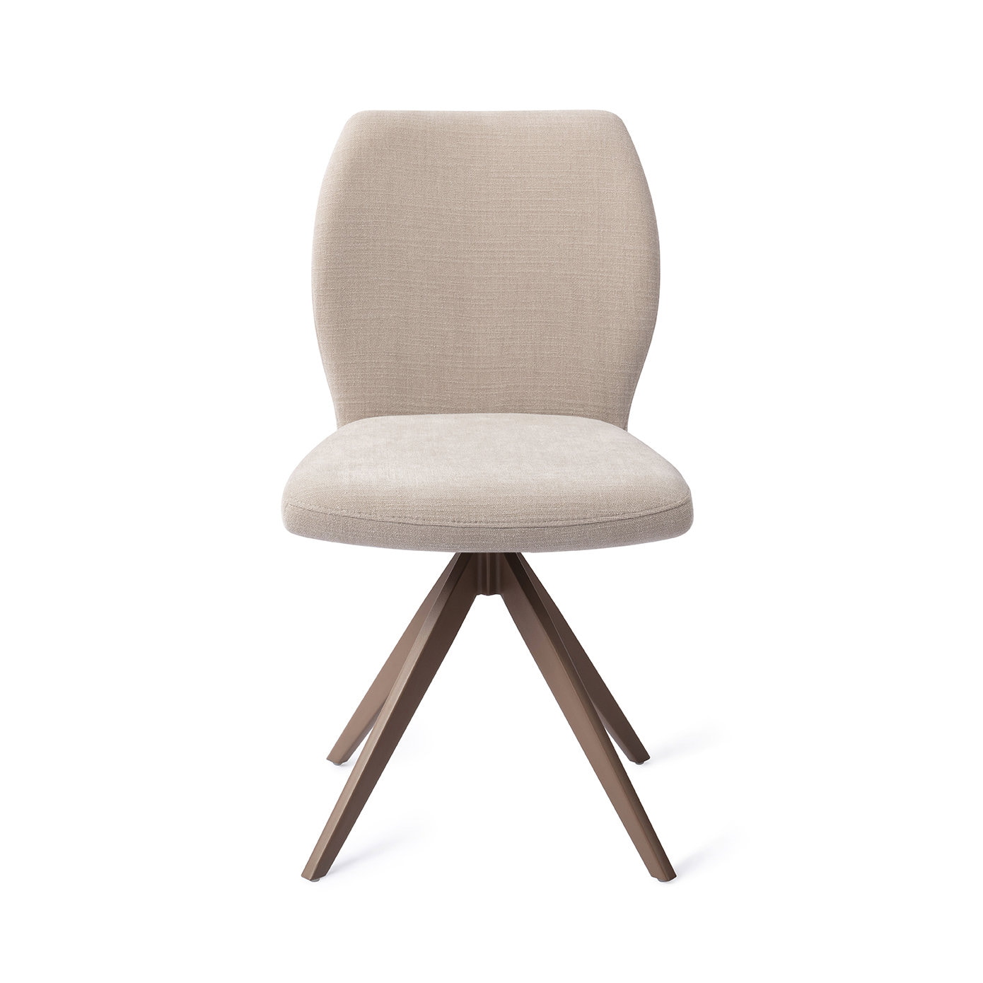 Jesper Home Draaibare Eetkamerstoel 'Ikata' Turn Brown, kleur Sand Strand