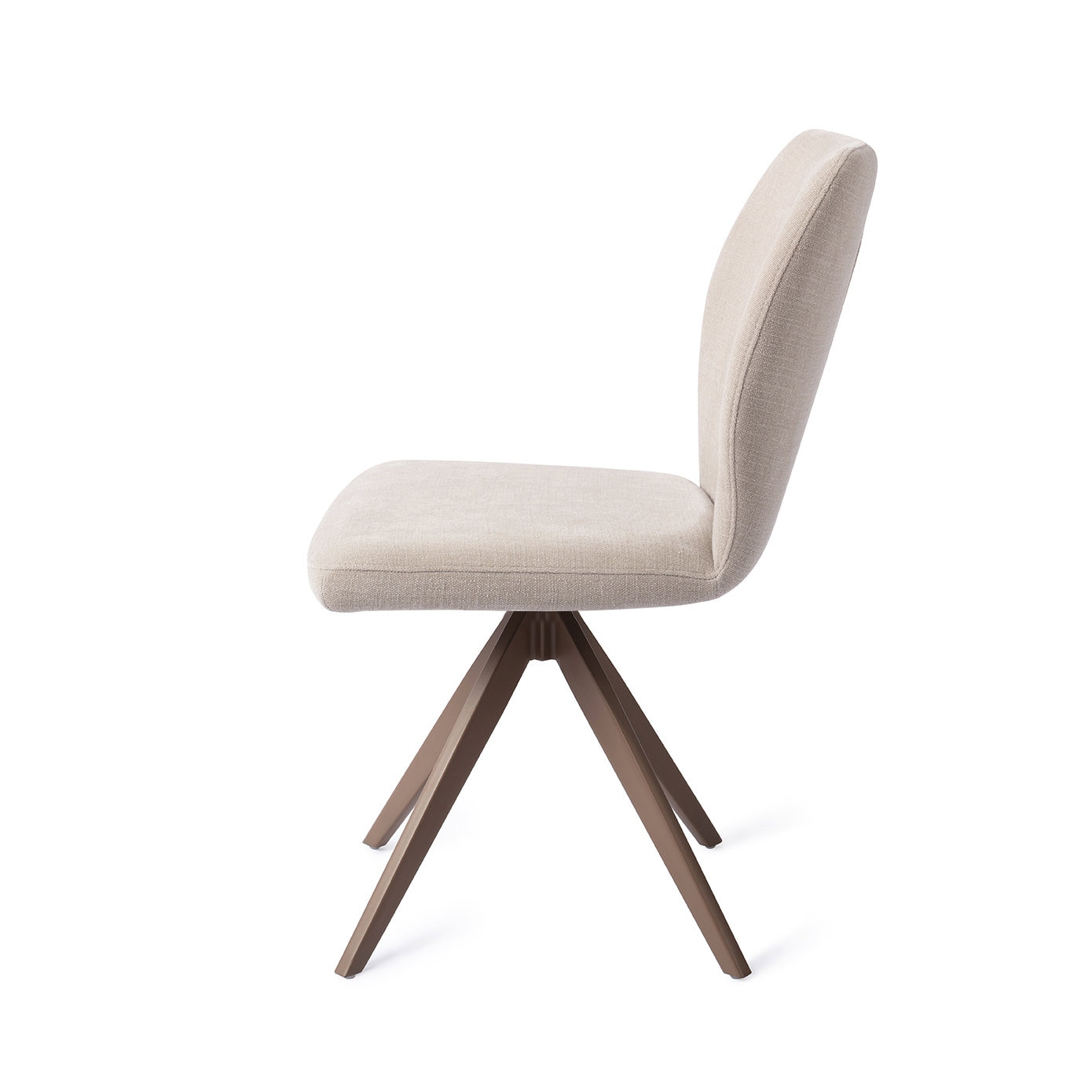 Jesper Home Draaibare Eetkamerstoel 'Ikata' Turn Brown, kleur Sand Strand