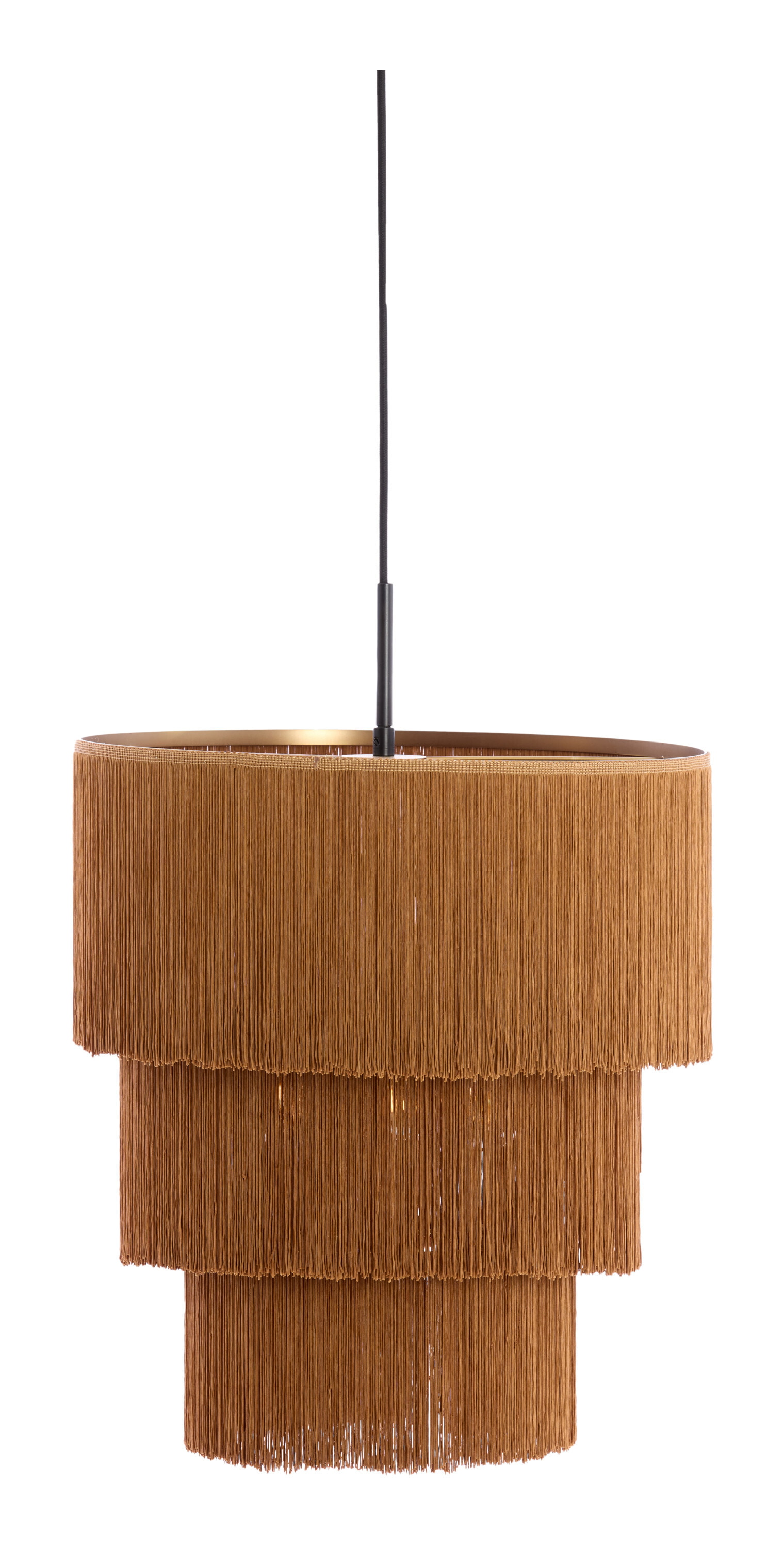 Light & Living Hanglamp Malaika 3-lamps, Ø45cm - Bruin - Rond