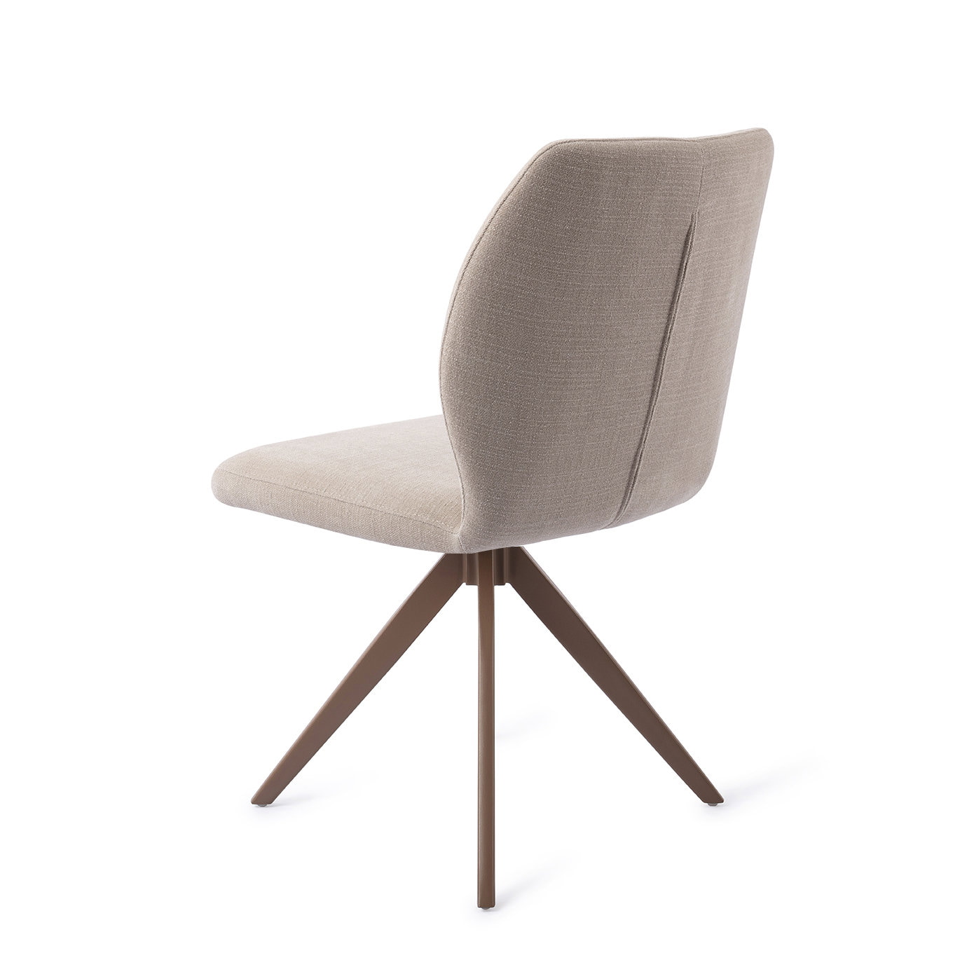 Jesper Home Draaibare Eetkamerstoel 'Ikata' Turn Brown, kleur Sand Strand