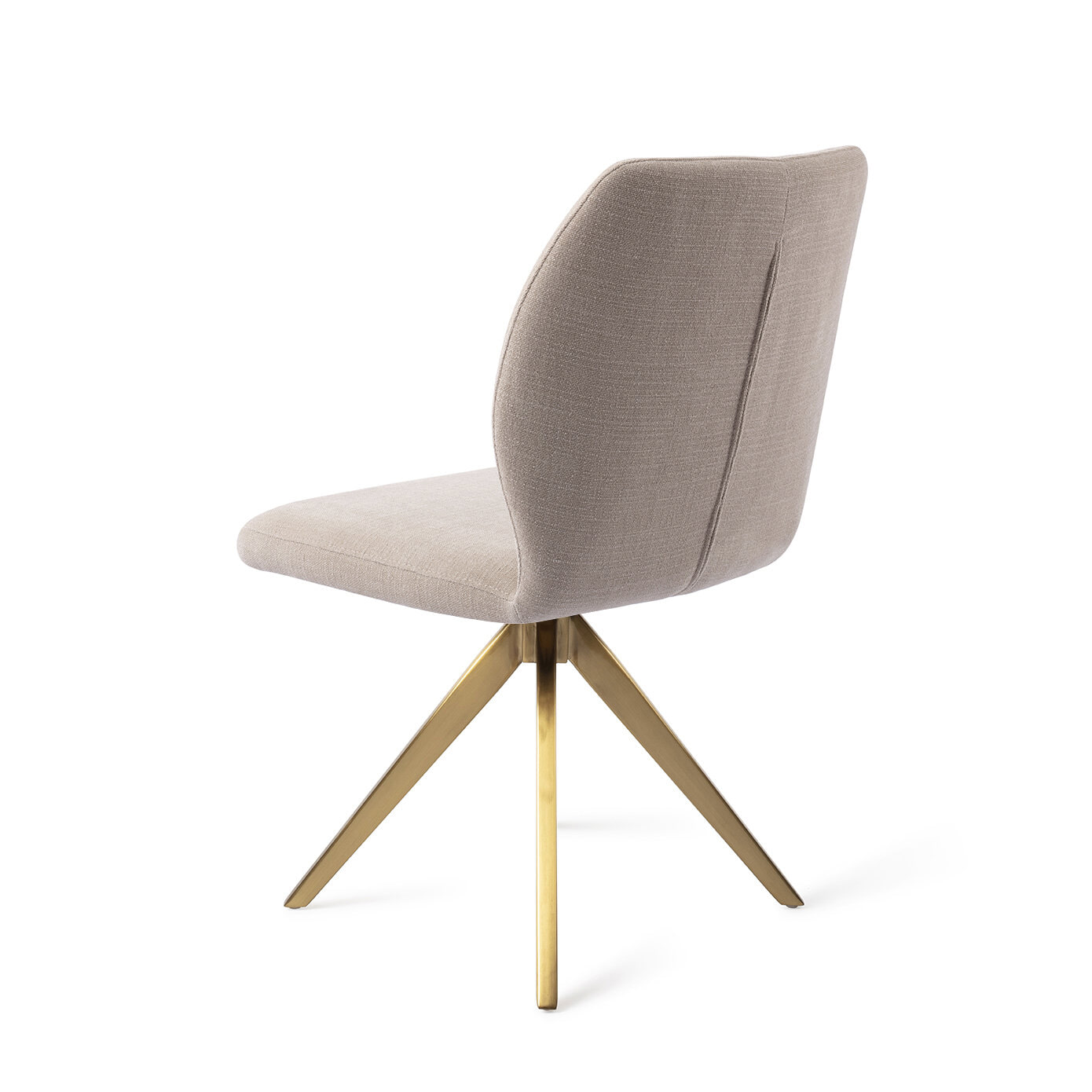 Jesper Home Draaibare Eetkamerstoel 'Ikata' Turn Gold, kleur Sand Strand