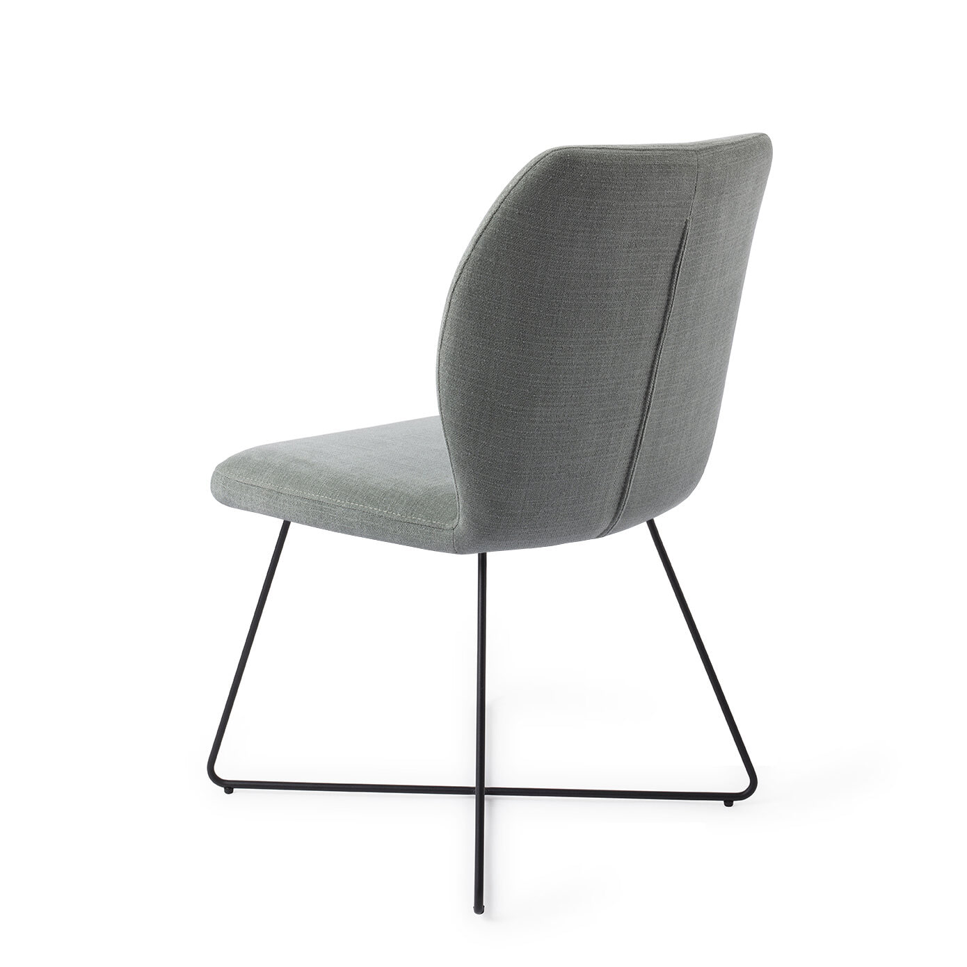 Jesper Home Eetkamerstoel 'Ikata' Cross Black, kleur Breezy Blue