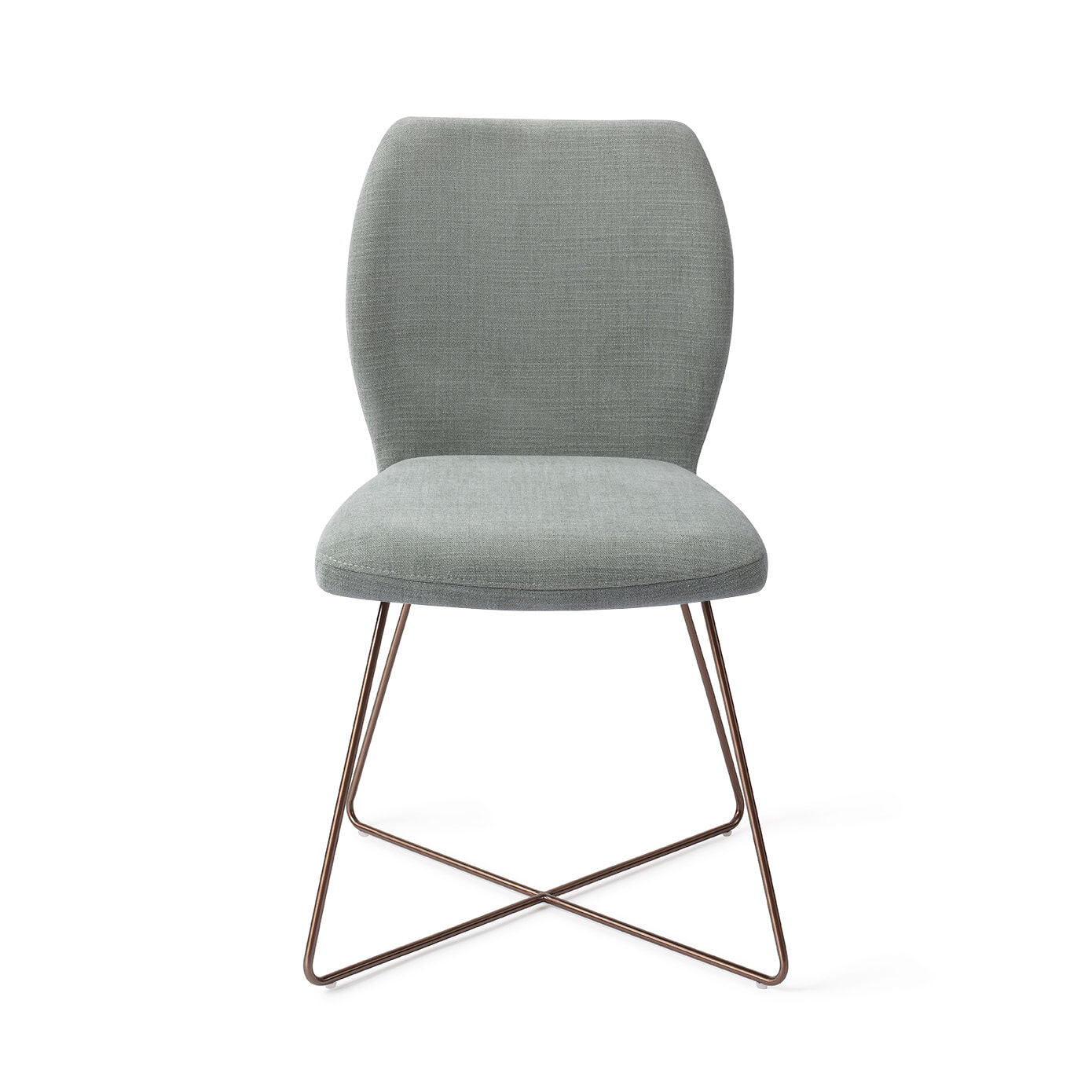 Jesper Home Eetkamerstoel 'Ikata' Cross Rose, kleur Breezy Blue