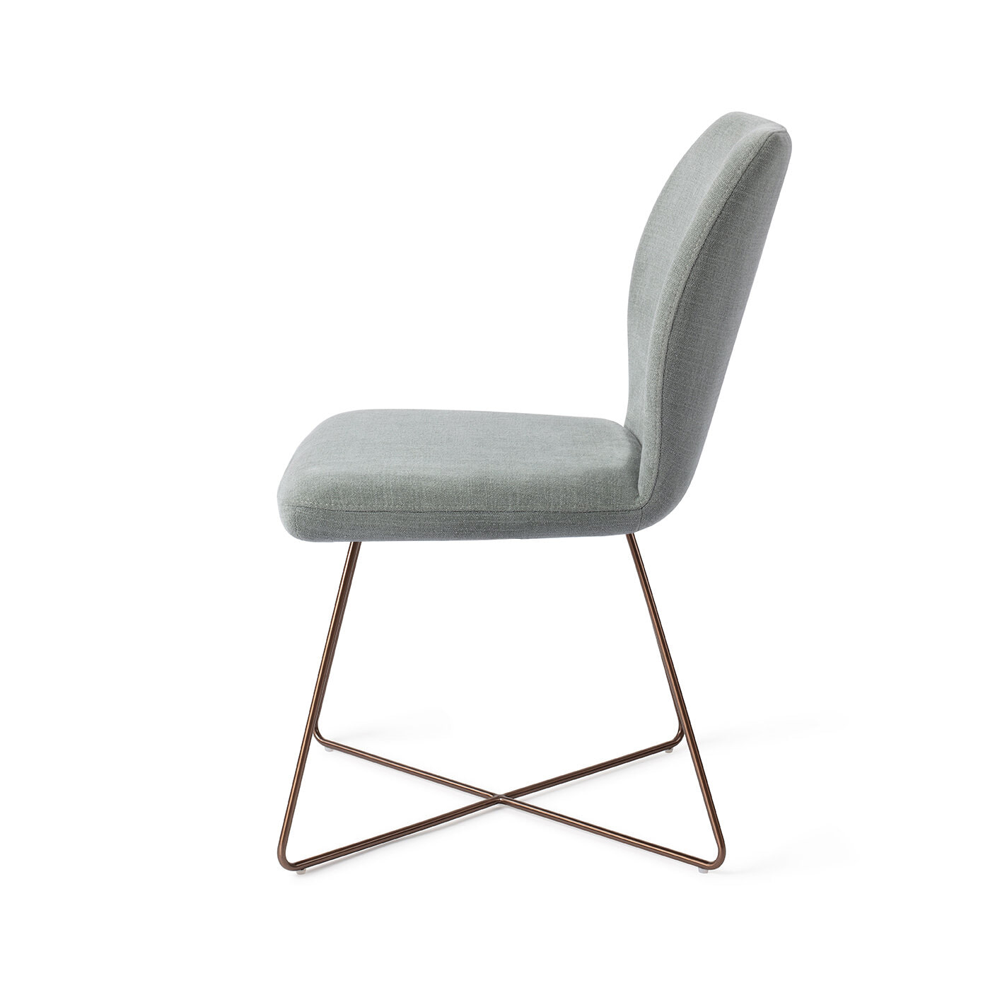 Jesper Home Eetkamerstoel 'Ikata' Cross Rose, kleur Breezy Blue