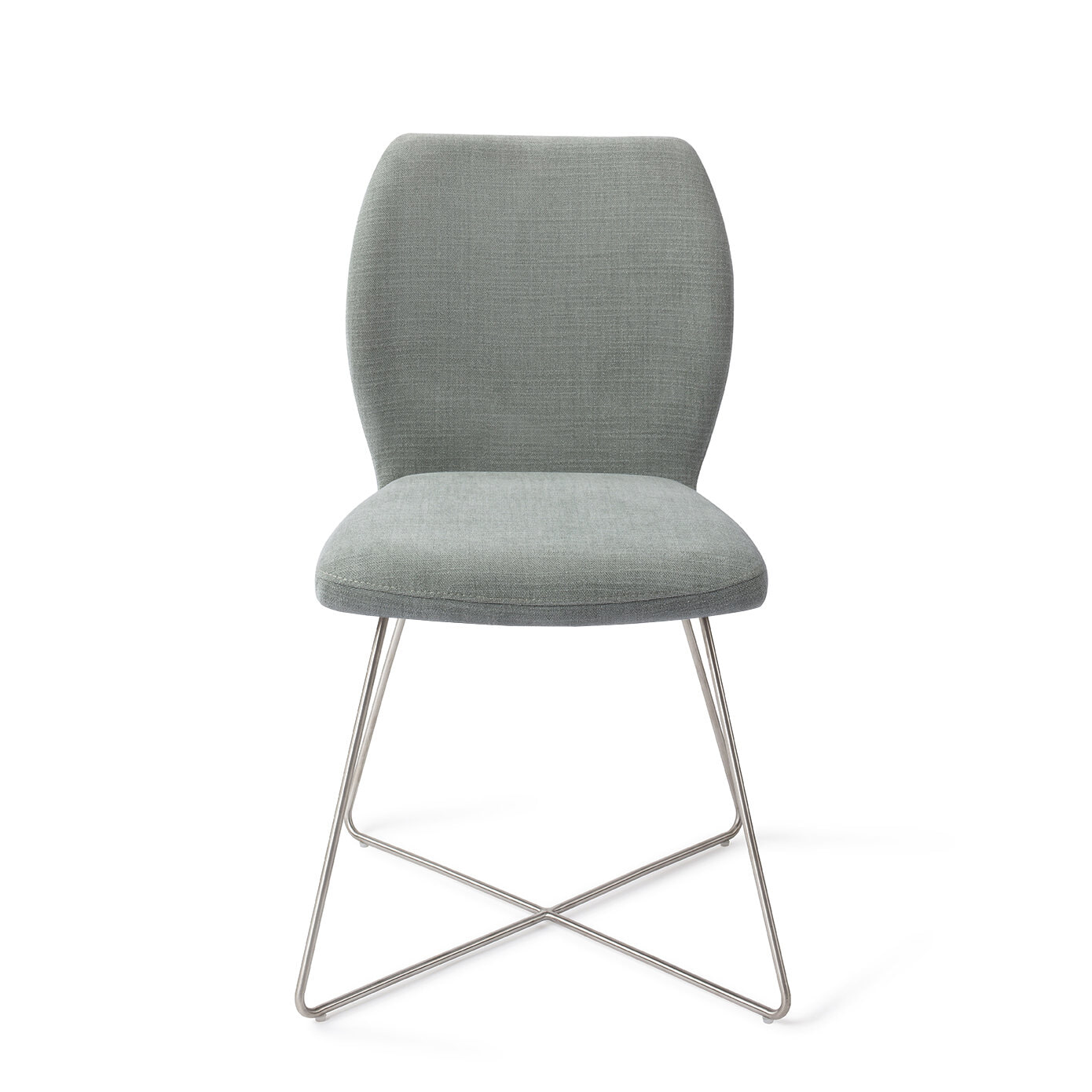 Jesper Home Eetkamerstoel 'Ikata' Cross Steel, kleur Breezy Blue
