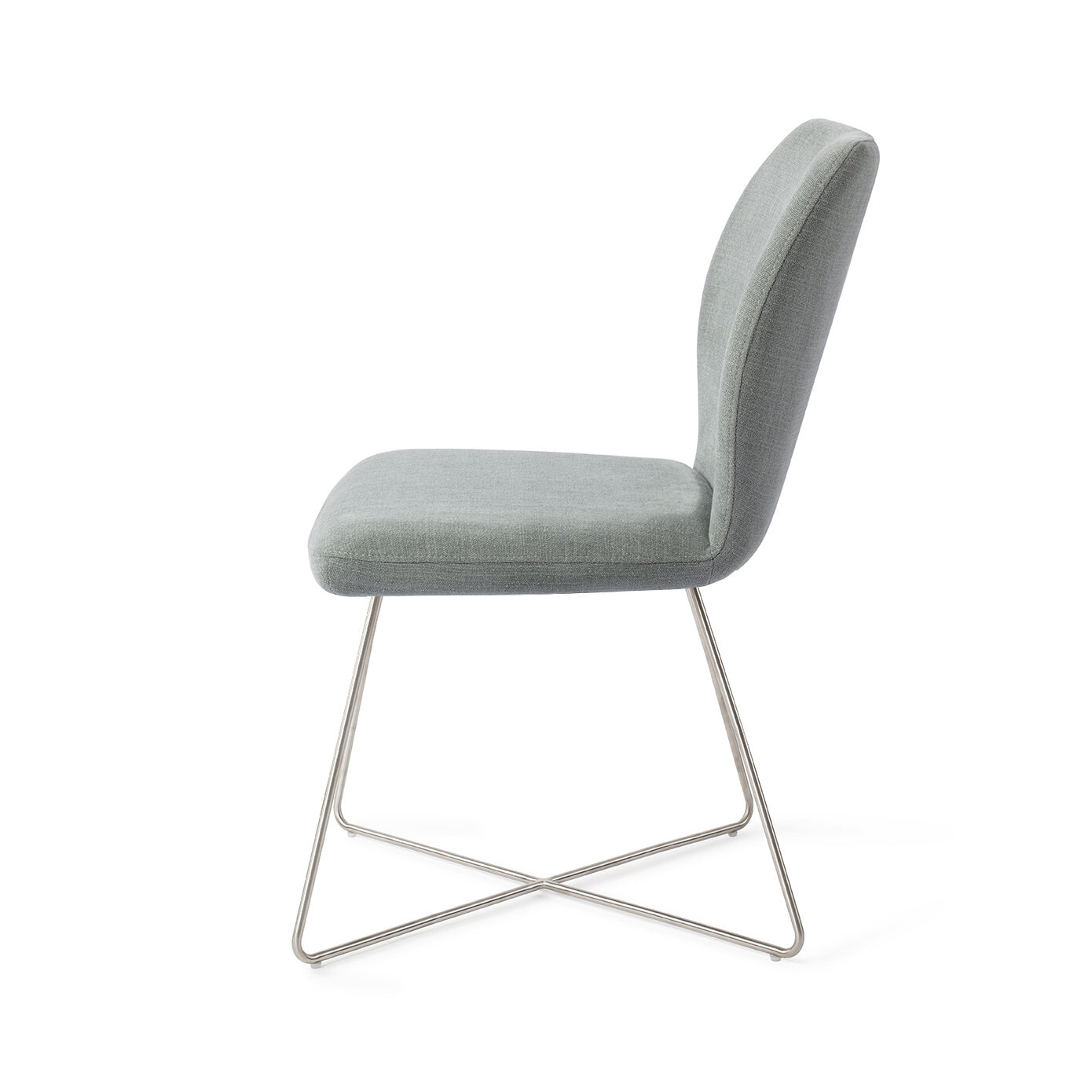 Jesper Home Eetkamerstoel 'Ikata' Cross Steel, kleur Breezy Blue