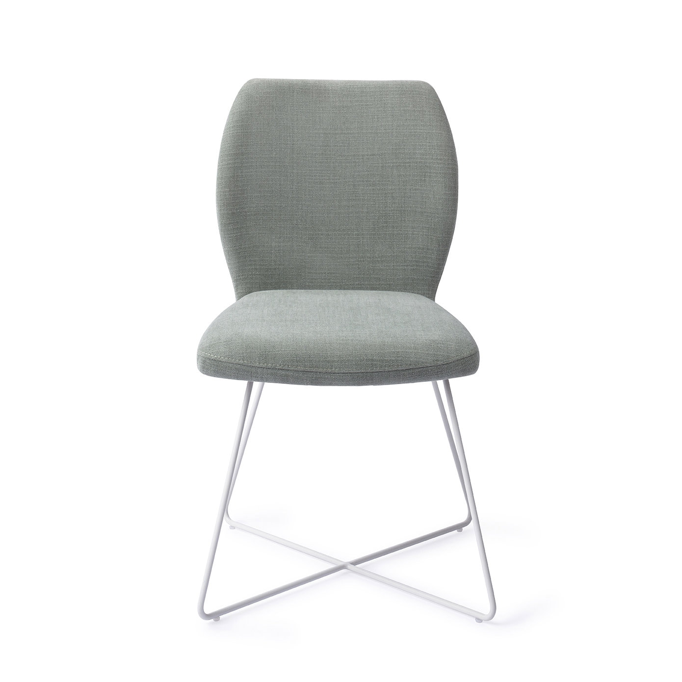 Jesper Home Eetkamerstoel 'Ikata' Cross White, kleur Breezy Blue