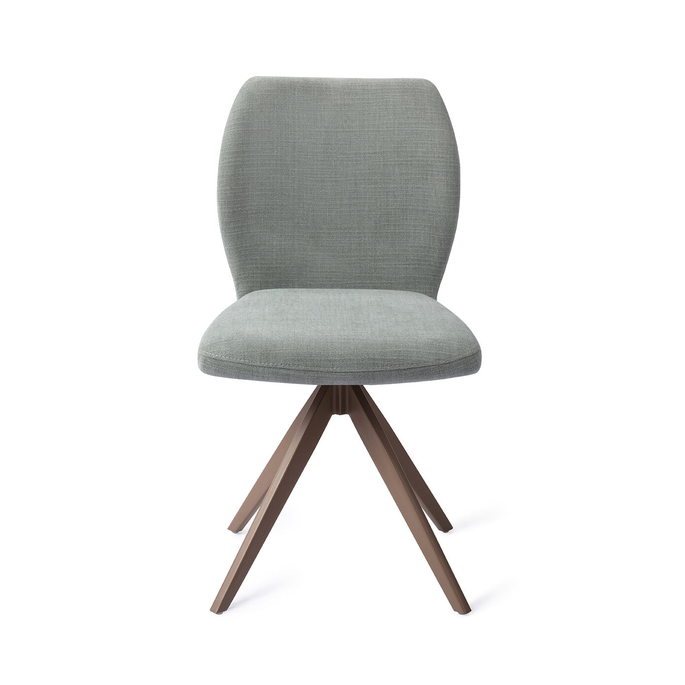 Jesper Home Draaibare Eetkamerstoel 'Ikata' Turn Brown, kleur Breezy Blue