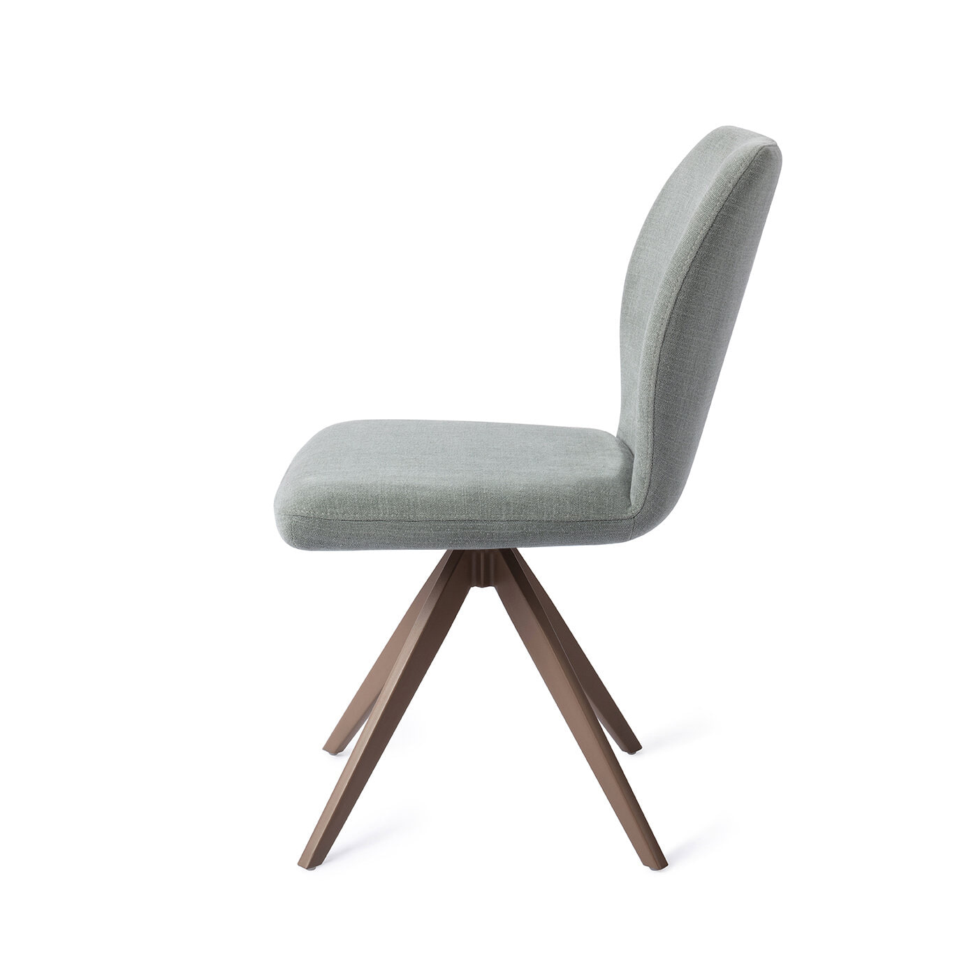 Jesper Home Draaibare Eetkamerstoel 'Ikata' Turn Brown, kleur Breezy Blue