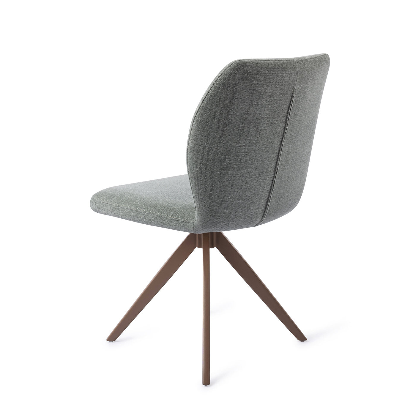 Jesper Home Draaibare Eetkamerstoel 'Ikata' Turn Brown, kleur Breezy Blue