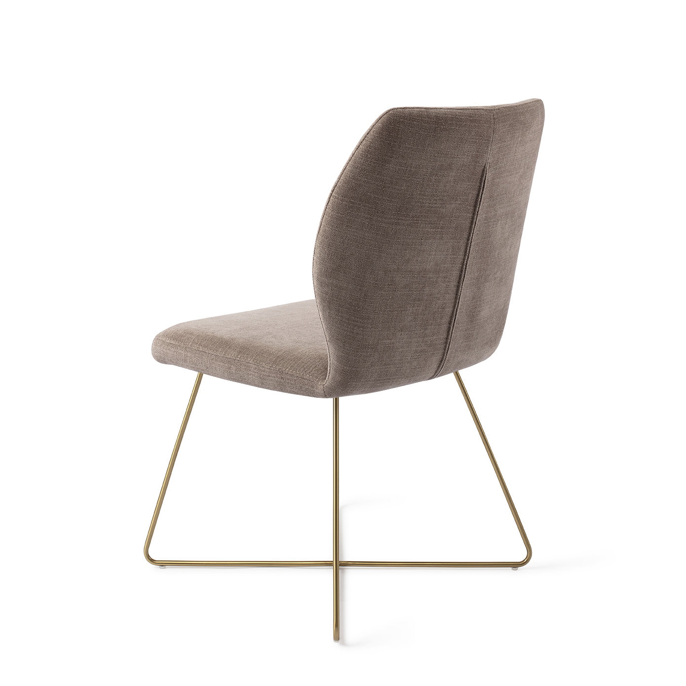 Jesper Home Eetkamerstoel 'Ikata' Cross Gold, kleur Mocha Mist